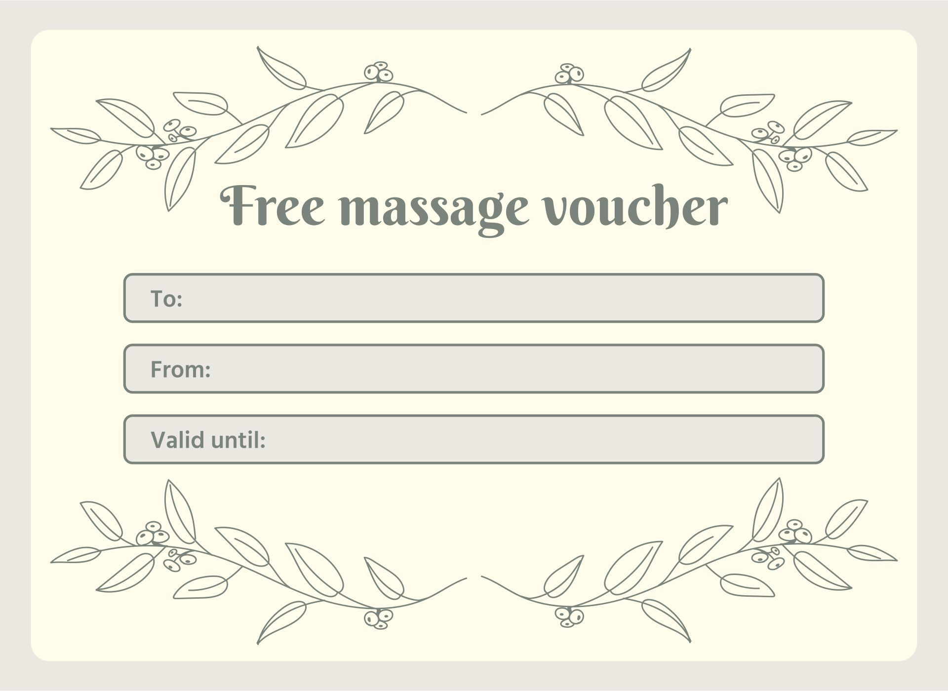 10 Best Black And White Printable Christmas Gift Tags - Printablee for Free Printable Gift Certificate Templates for Massage