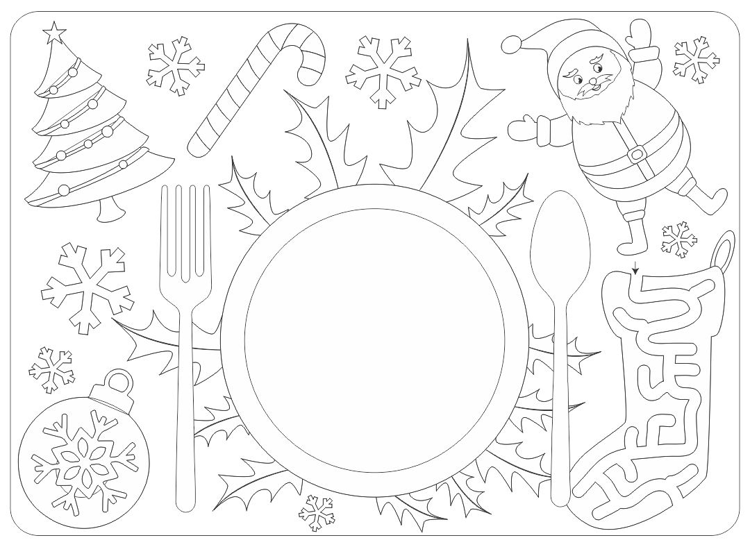 10 Best Free Printable Christmas Coloring Placemats Pdf For Free for Free Printable Christmas Placemats For Adults