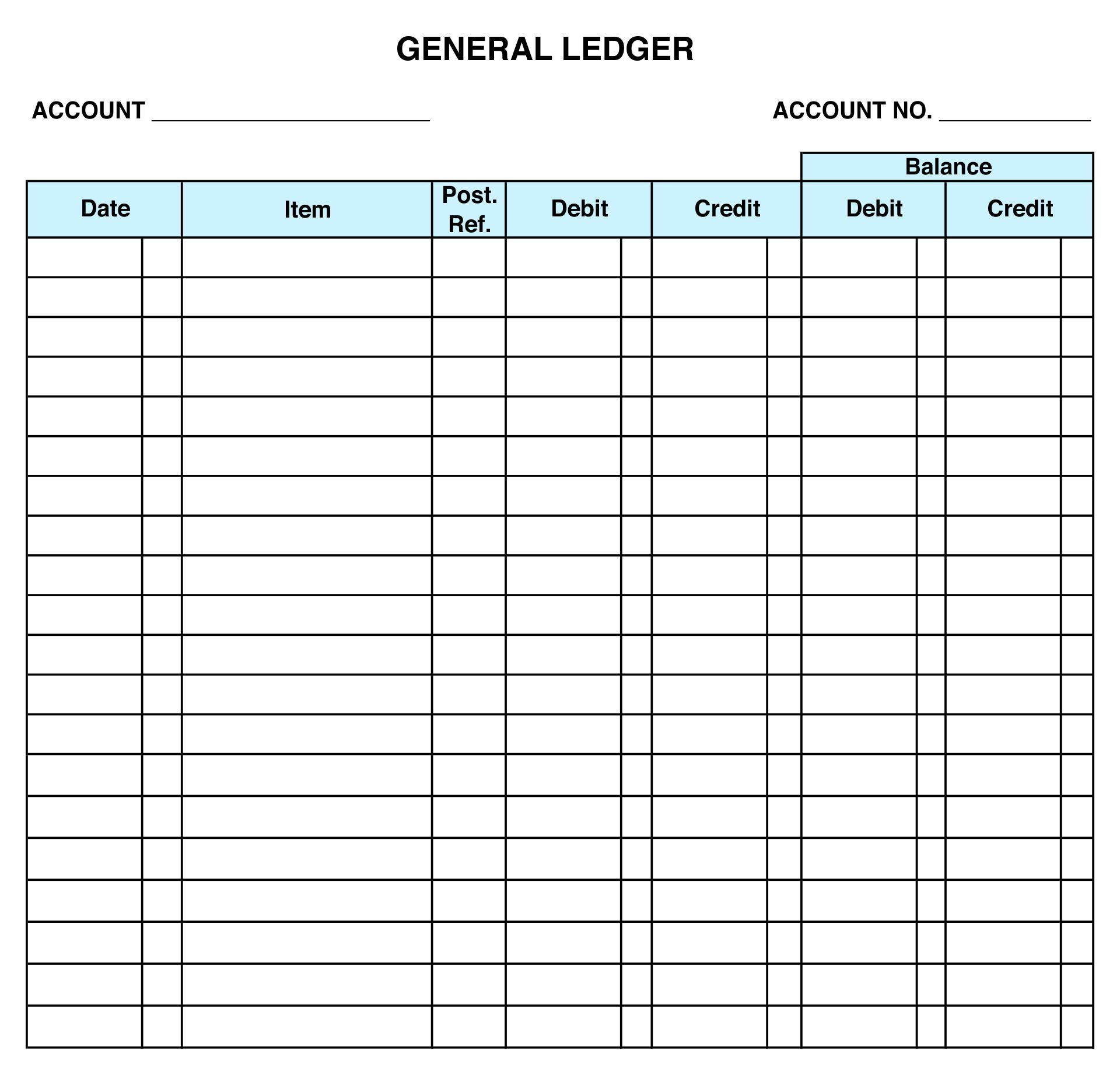 10 Best Free Printable Ledger Balance Sheet Pdf For Free At throughout Free Printable Ledger Sheets