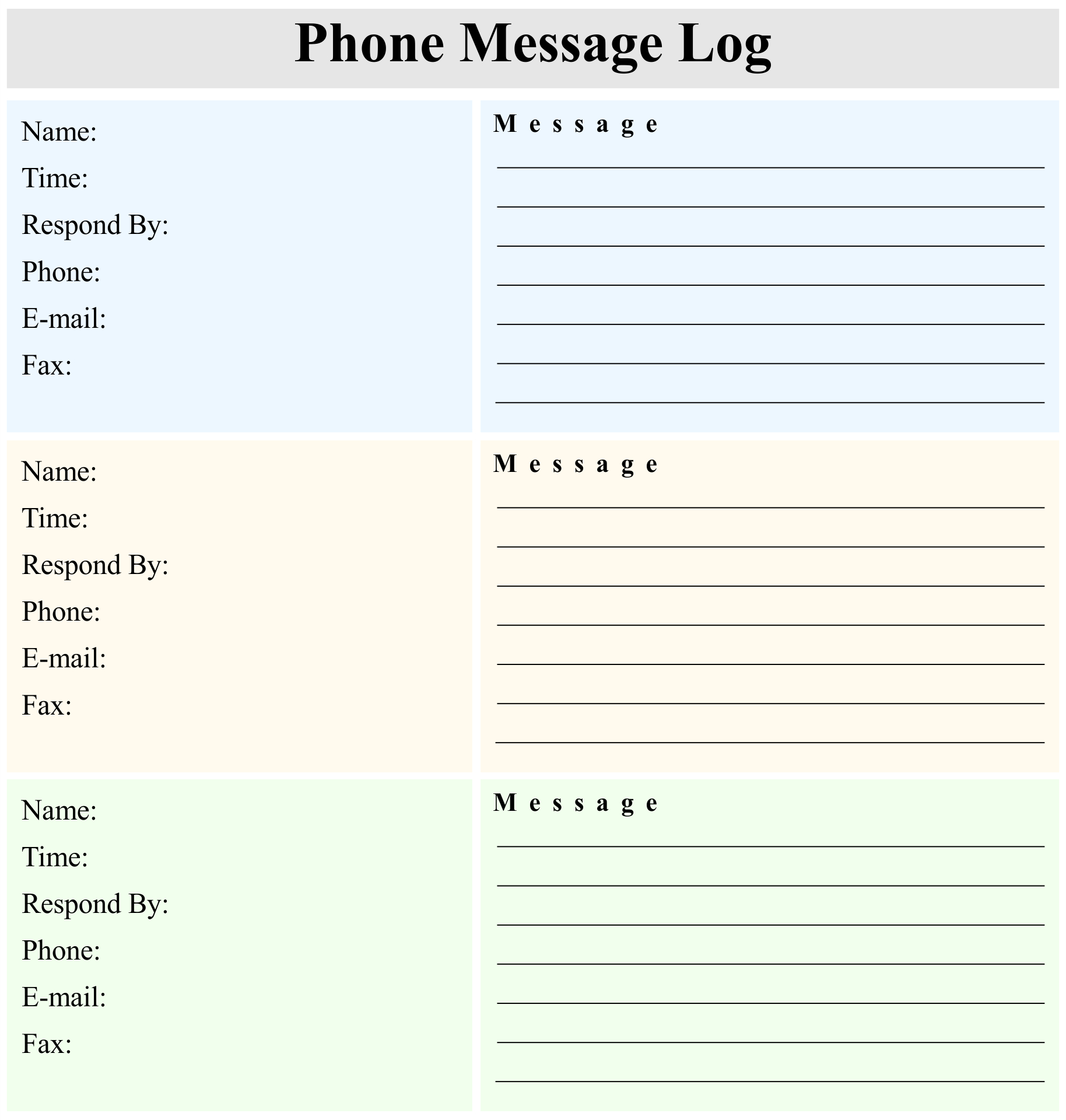 10 Best Printable Telephone Message Template Pdf For Free At intended for Free Printable Message Sheets