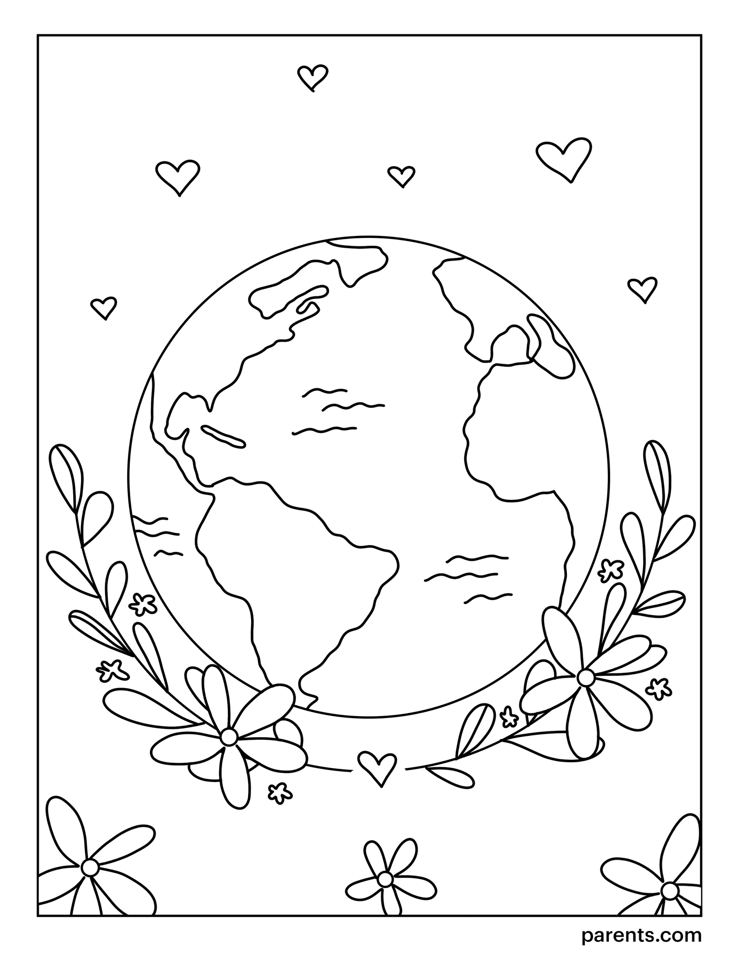 10 Free Earth Day Coloring Pages For Kids pertaining to Earth Coloring Pages Free Printable