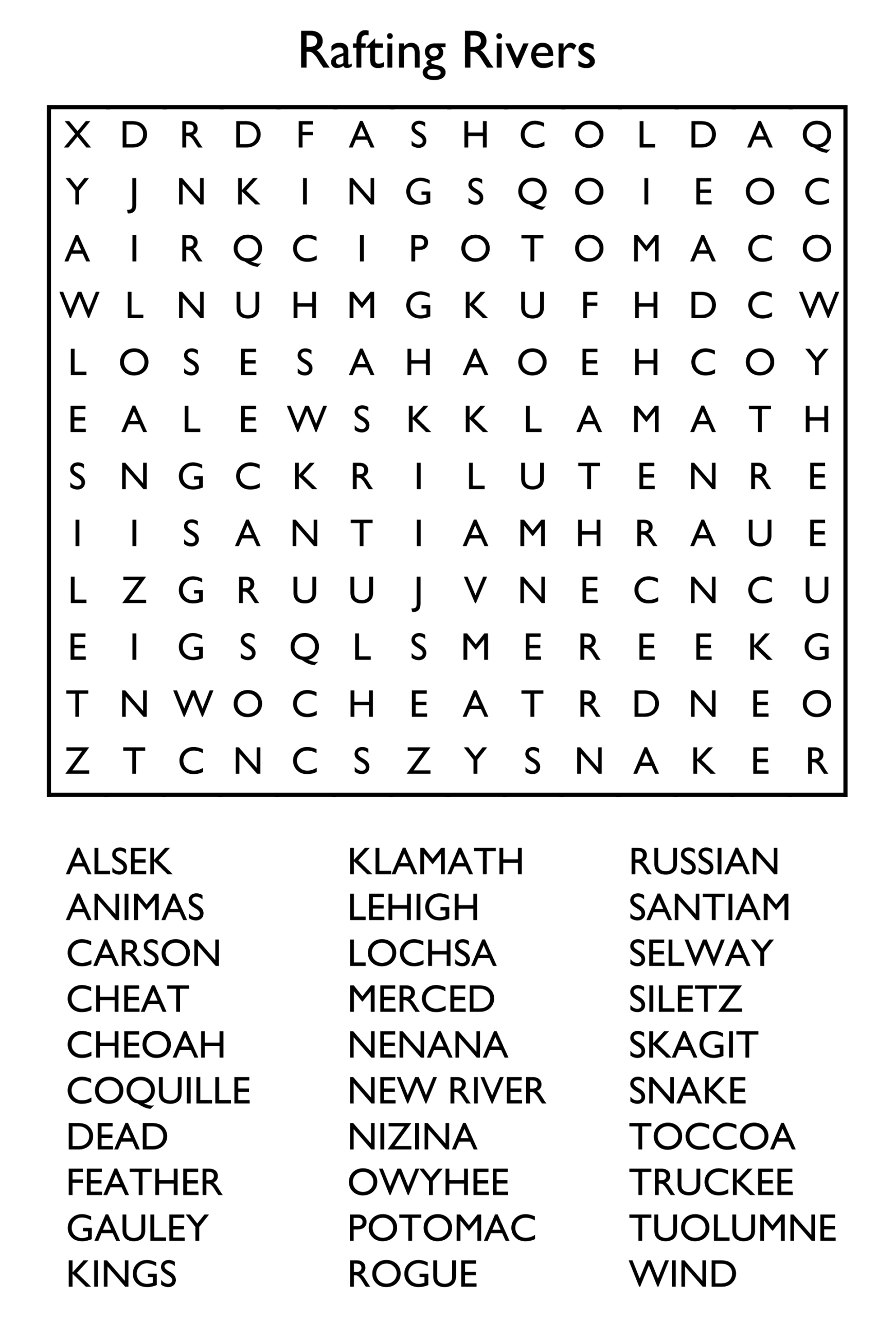 10 Free Printable Word Search Puzzles intended for Free Printable Puzzles for Adults