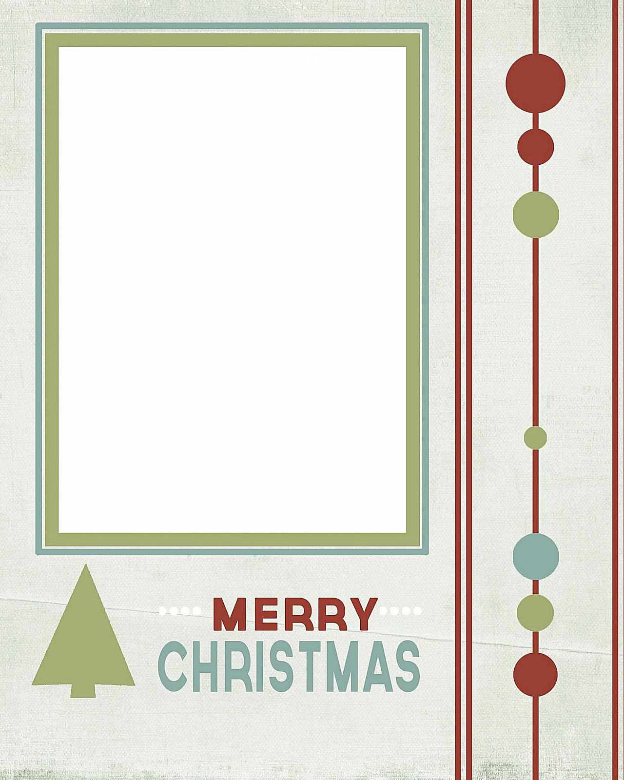 10 Free Templates For Christmas Photo Cards in Free Printable Christmas Card Templates