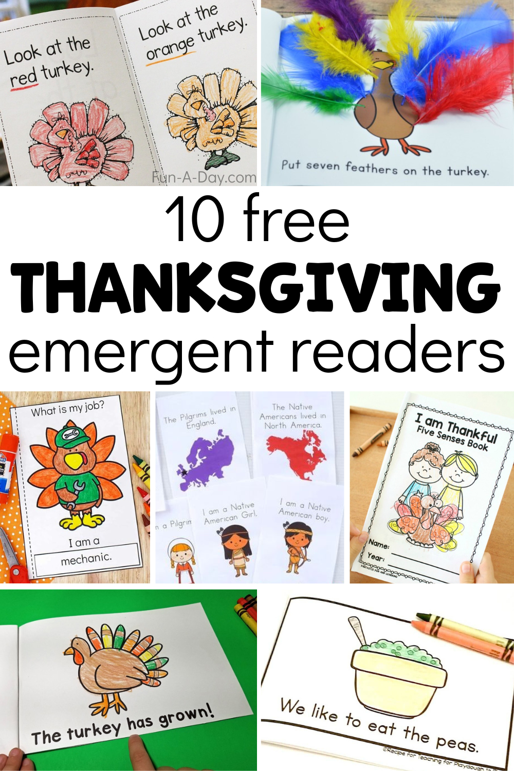 10 Free Thanksgiving Printable Books - Fun-A-Day! intended for Thanksgiving Printable Books Free