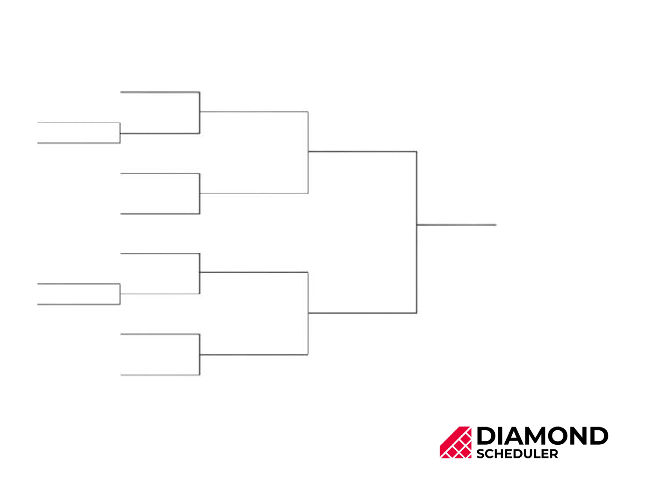 10-Team Single Elimination Bracket Printable | Diamond Scheduler inside Free Printable Brackets