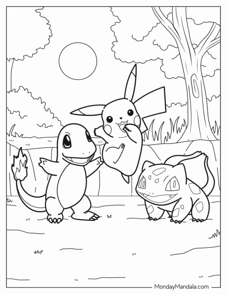 100 Pokemon Coloring Pages (Free Pdf Printables) inside Pokemon Printables Free