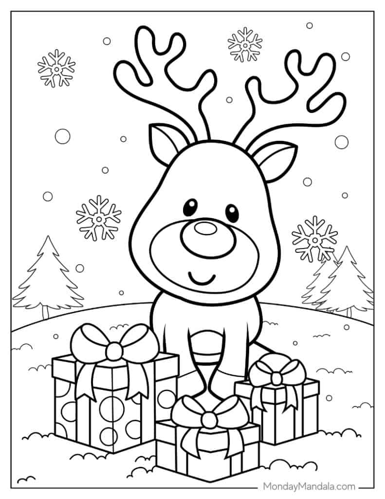 1,000 Christmas Coloring Pages (Free Pdf Printables) regarding Free Printable Christmas Coloring Pages For Kids