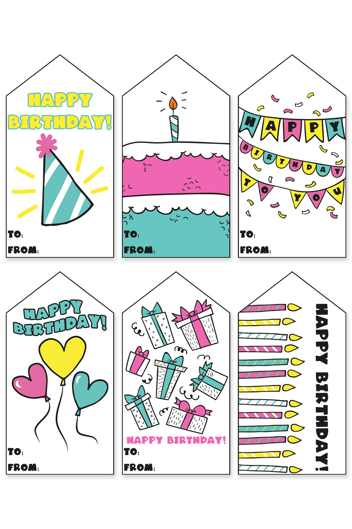 102 Free Printable Birthday Tags All In One Download for Free Printable Birthday Tags