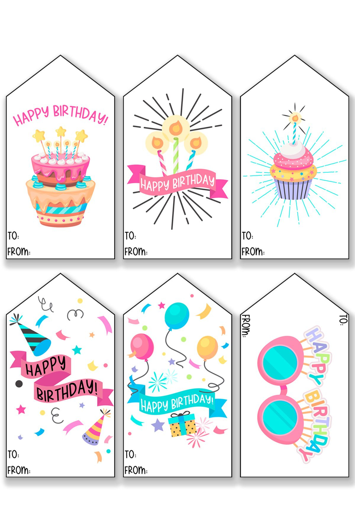 102 Free Printable Birthday Tags All In One Download | Free regarding Free Printable Birthday Tag Templates