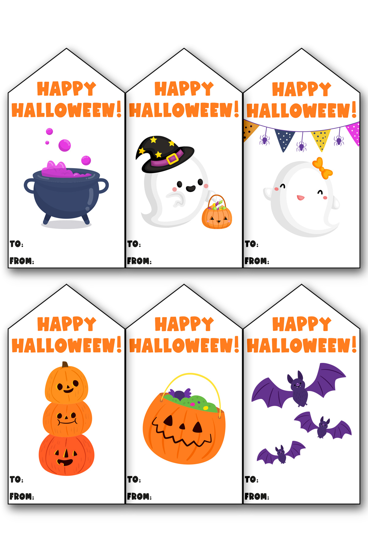 102 Free Printable Happy Halloween Gift Tags In One Download within Free Printable Halloween Tags