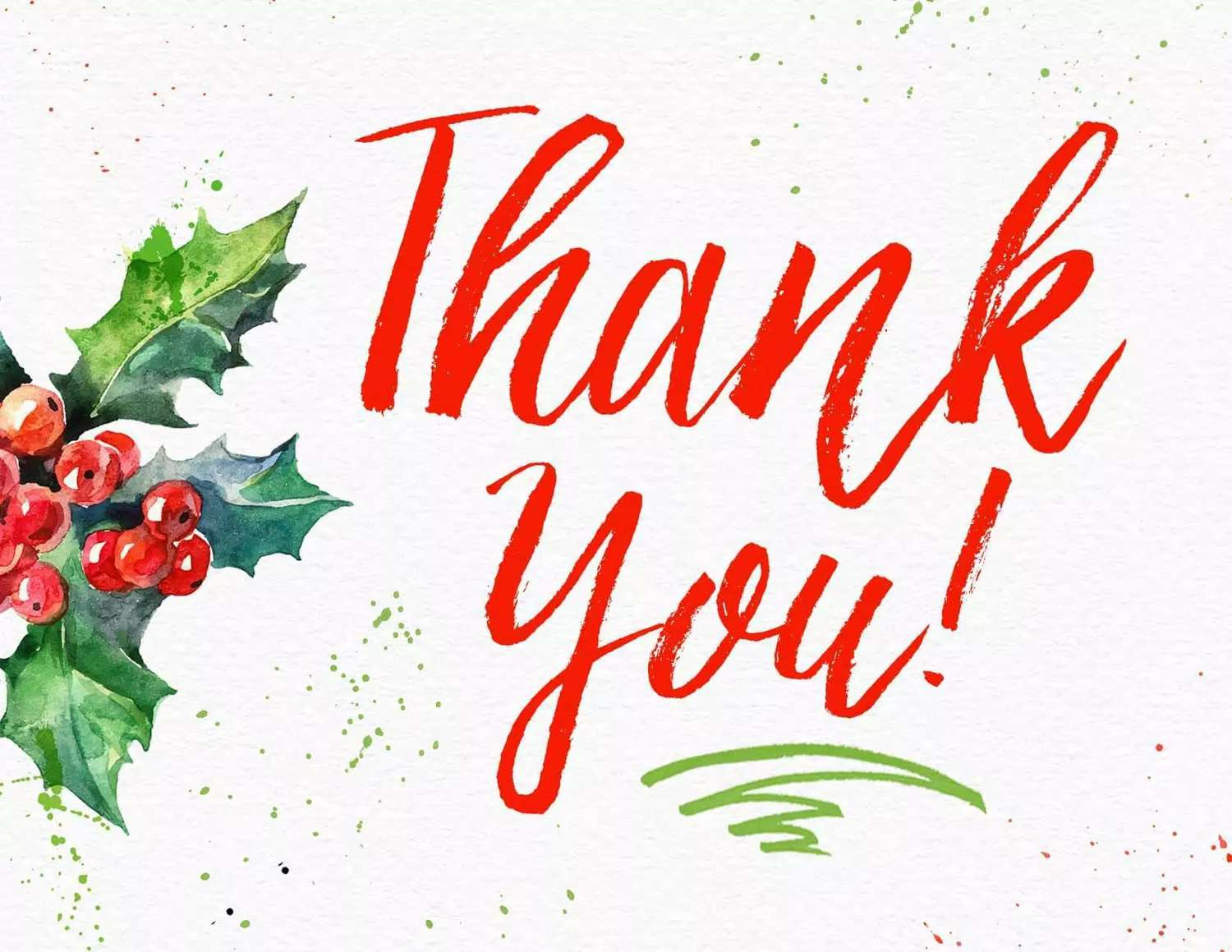 11 Free, Printable Christmas Thank You Cards with Free Christmas Thank You Notes Printable