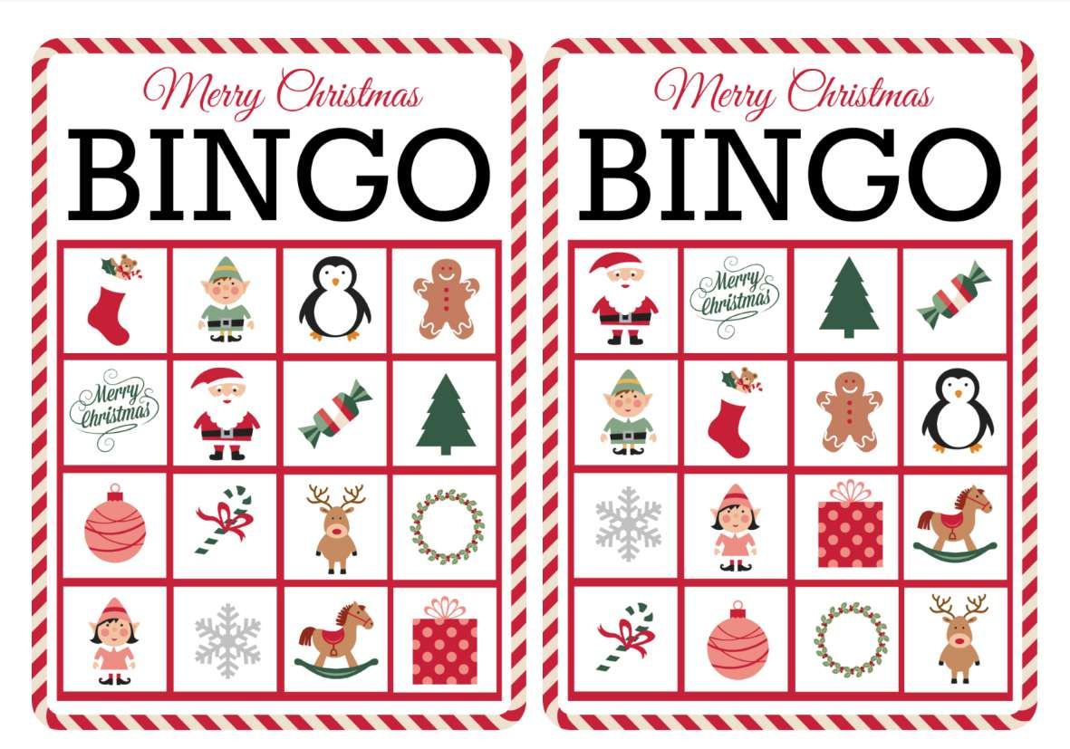 12 Free Printable Christmas Bingo Games For The Family within Christmas Bingo Game Printable Free