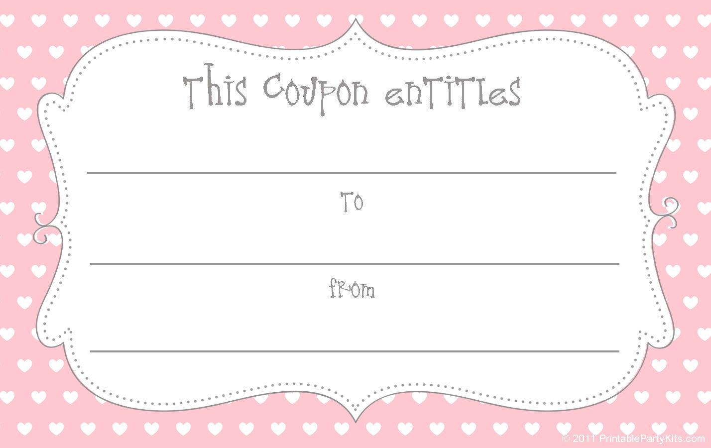 12 Sets Of Free Printable Love Coupons And Templates in Free Printable Date Night Coupon