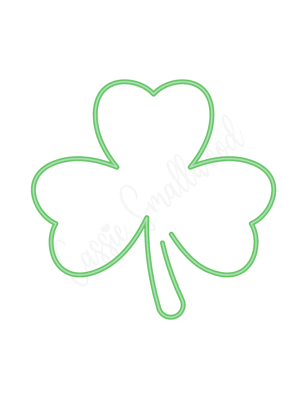 12 Unique Shamrock Templates (Free Printable) - Cassie Smallwood pertaining to Shamrock Template Free Printable