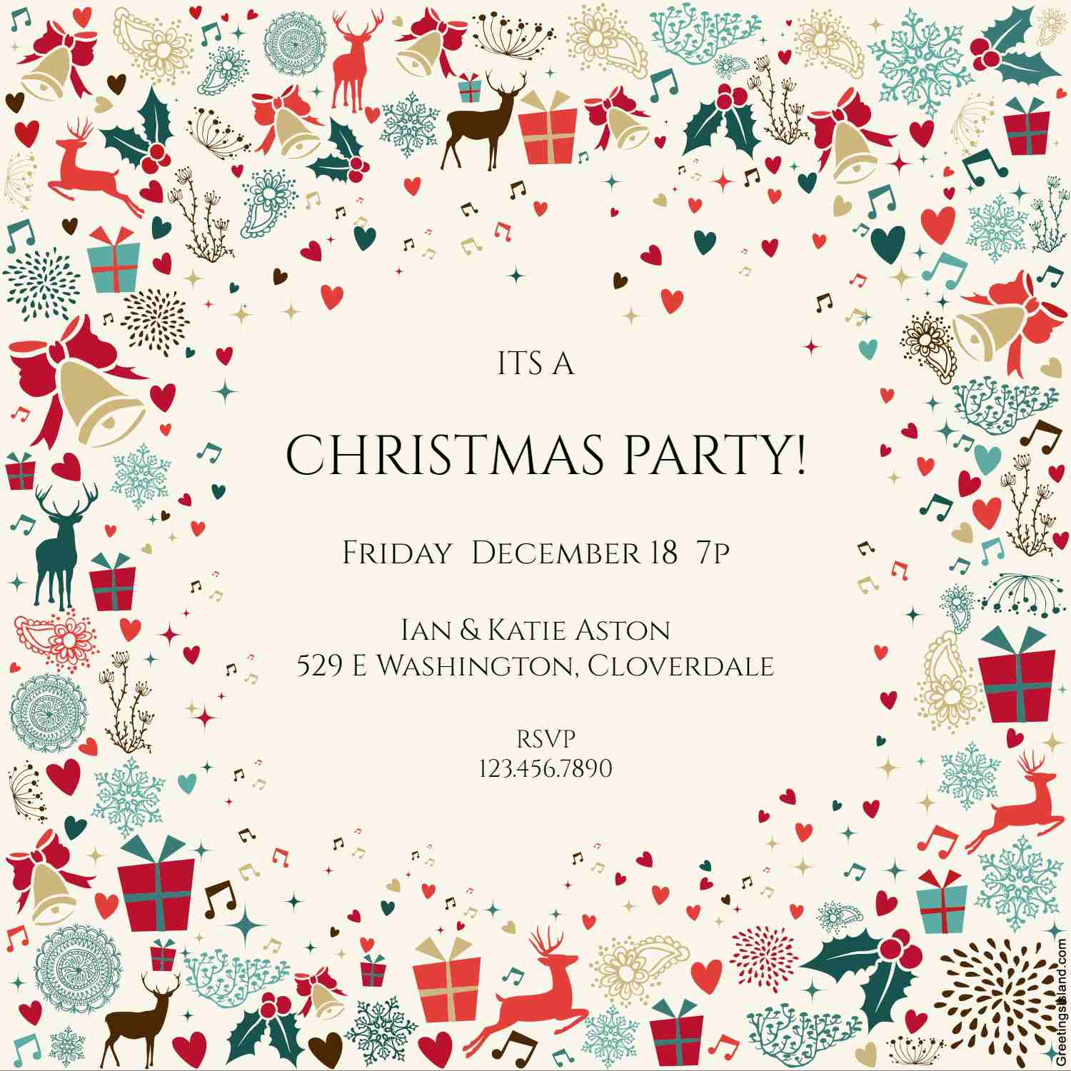 13 Free Christmas Party Invitations That You Can Print pertaining to Free Online Printable Christmas Party Invitations