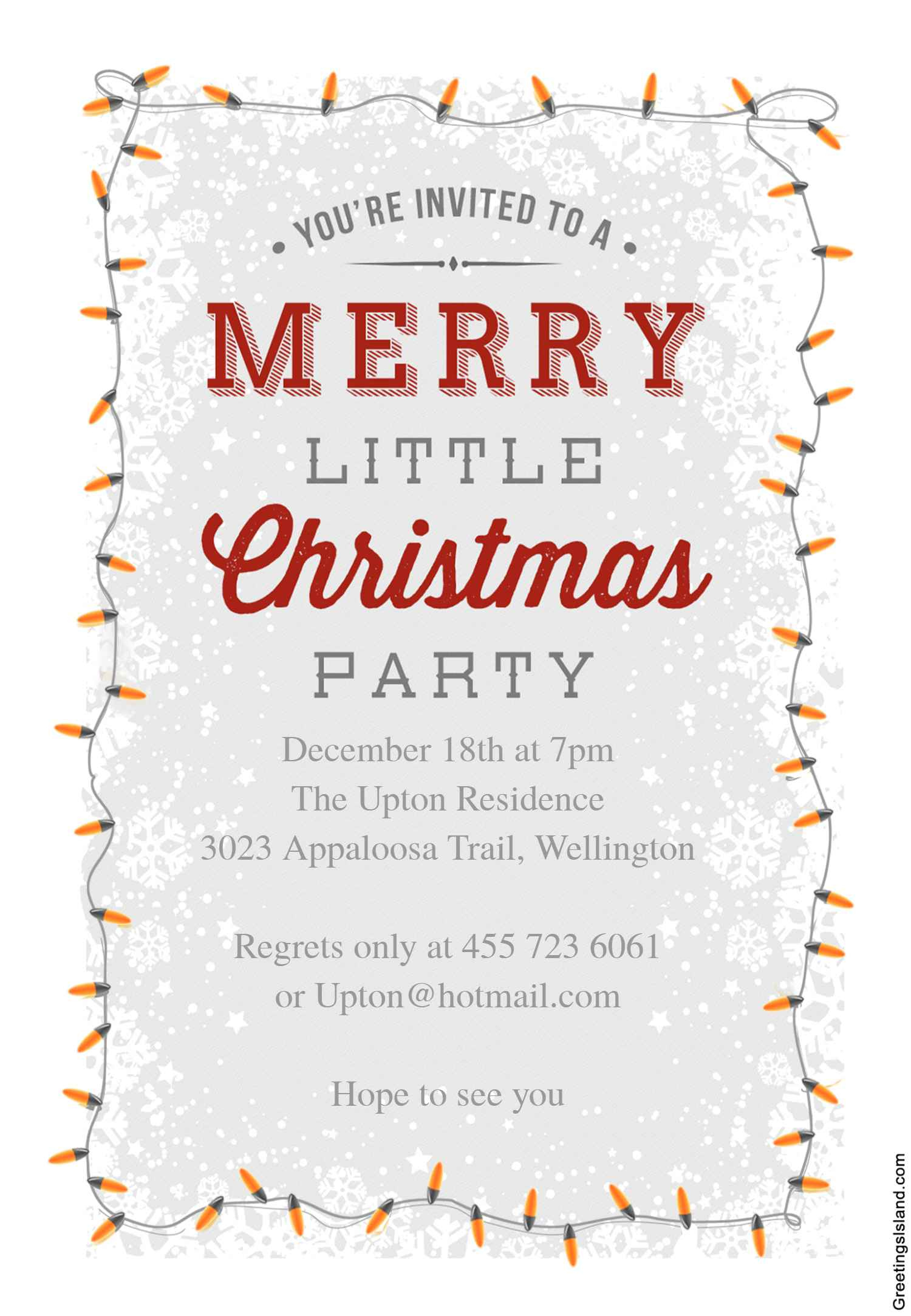 13 Free Christmas Party Invitations That You Can Print within Free Printable Christmas Invitations