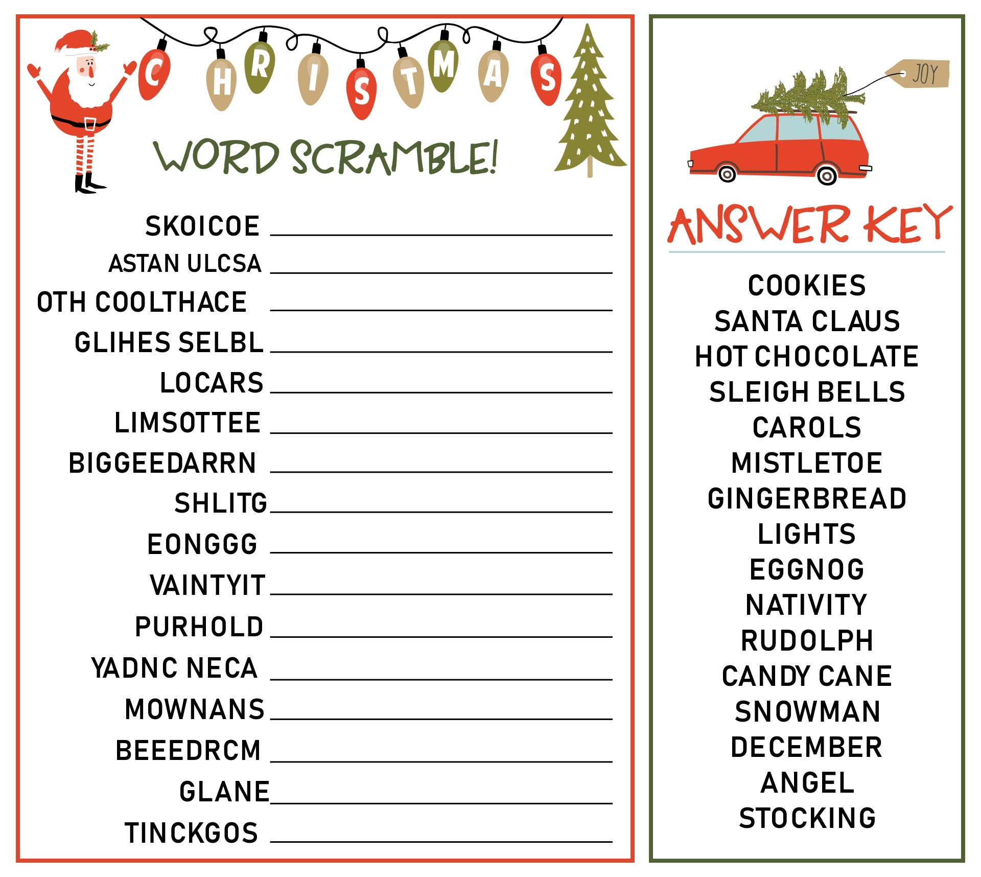 15 Best Christmas Word Scramble Printable Game Pdf For Free At in Free Printable Christmas Word Scramble With Answers