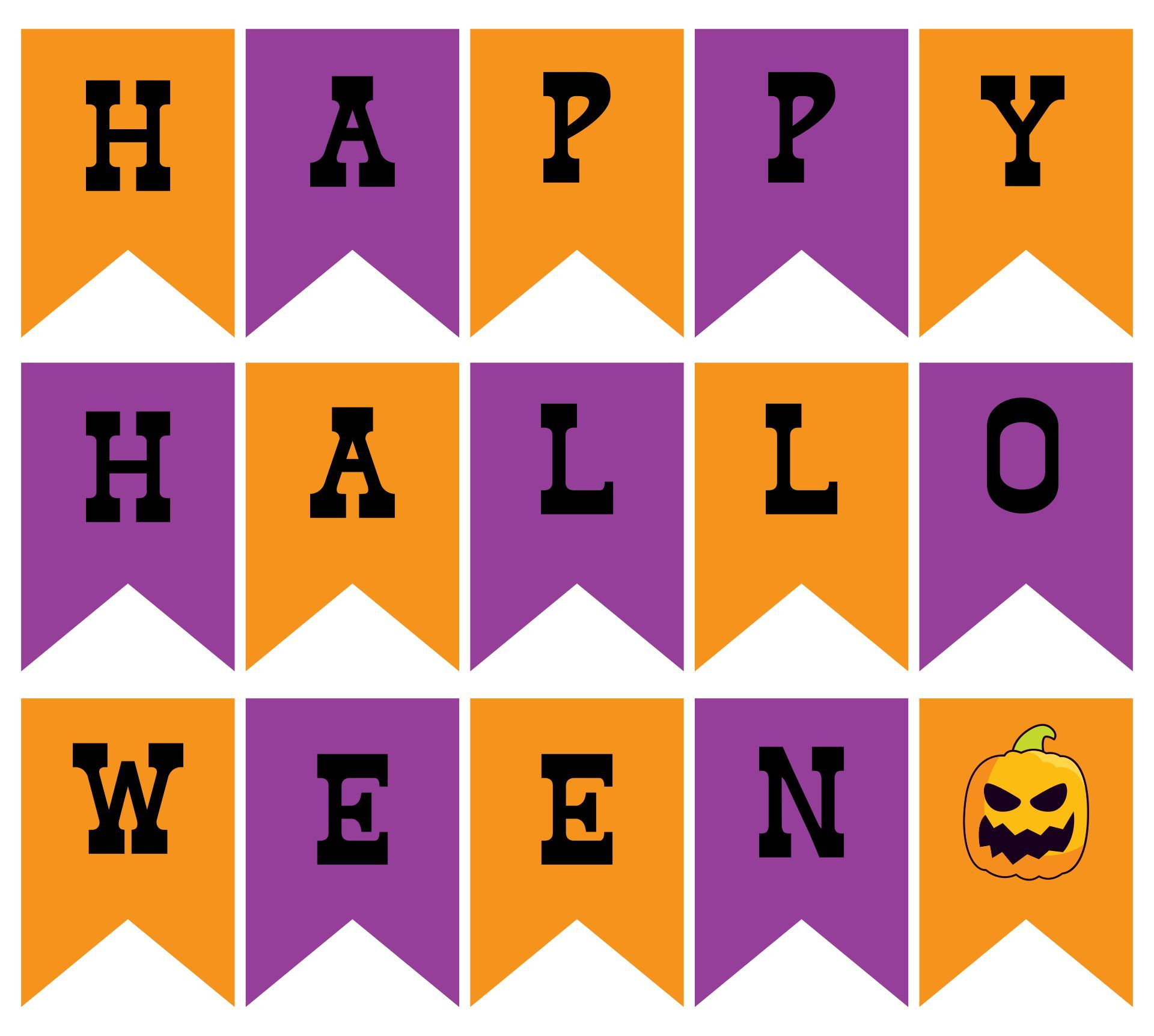 15 Best Halloween Printable Banners Letters regarding Free Printable Halloween Banner