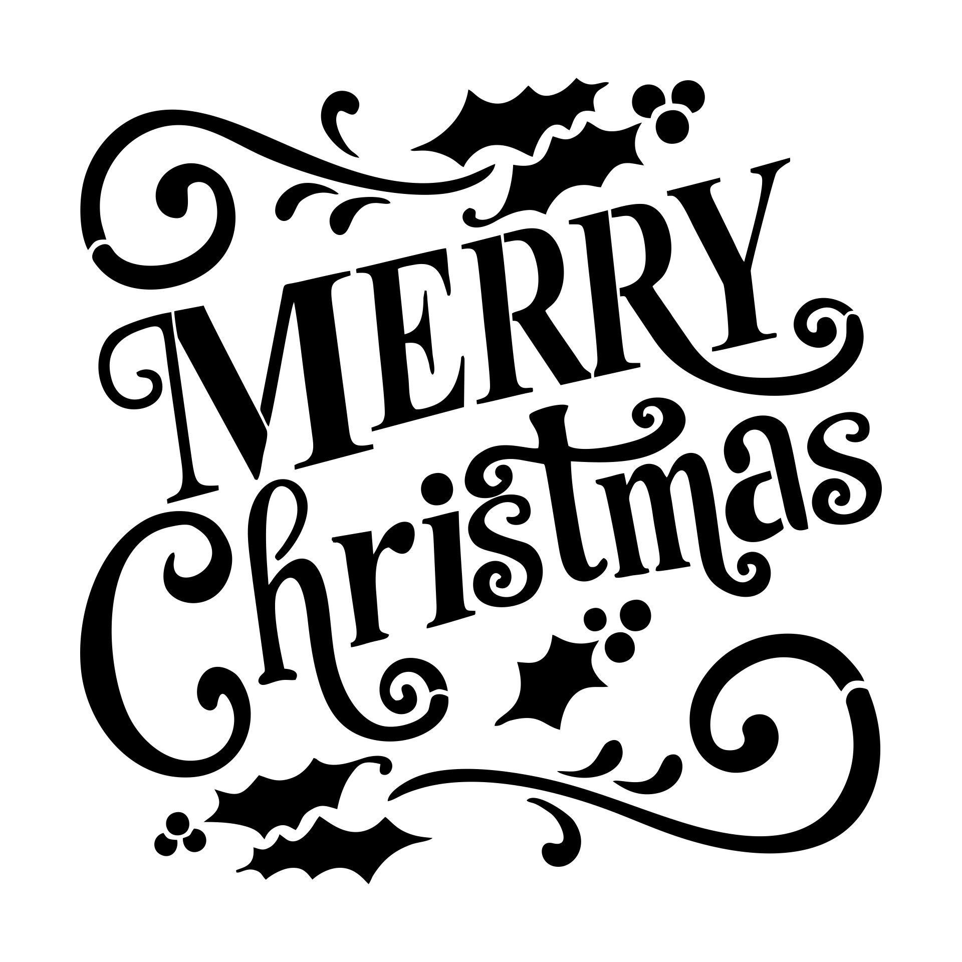 15 Best Merry Christmas Free Printable Stencil Pdf For Free At throughout Merry Christmas Stencil Free Printable