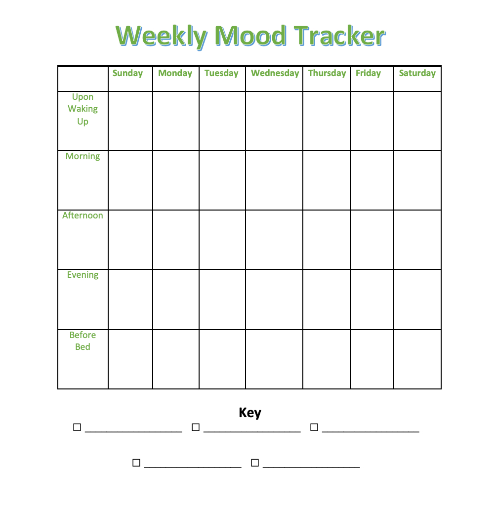 15 Mood Tracker Printables To Aid In Self-Awareness pertaining to Free Mood Tracker Printable