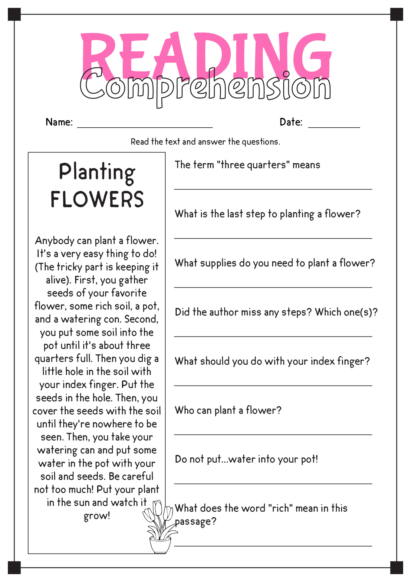 16 Comprehension Reading English Worksheets - Free Pdf At throughout Free Printable Reading Comprehension Worksheets