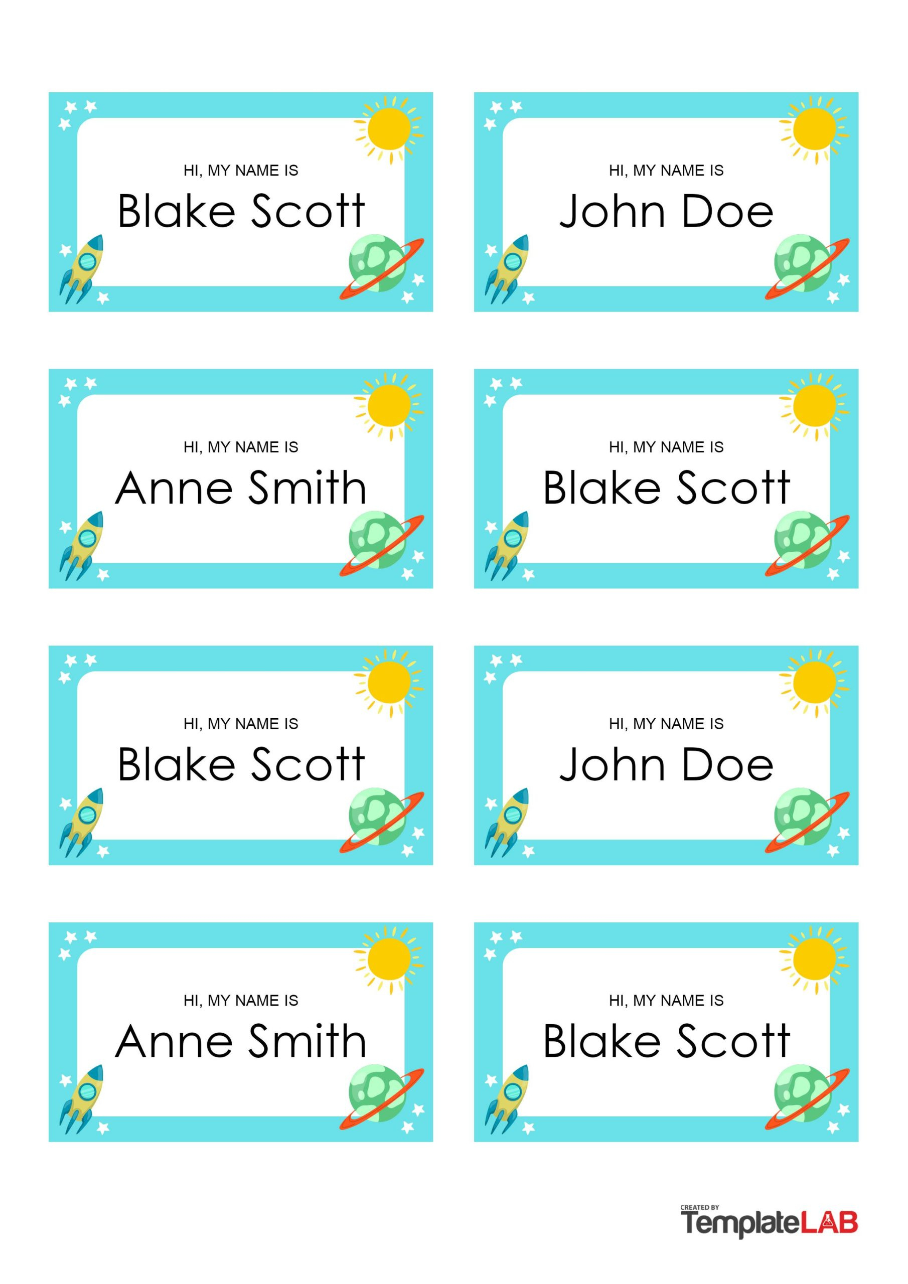 19 Editable Name Tag &amp;amp; Name Badge Templates [Free] within Name Tag Template Free Printable