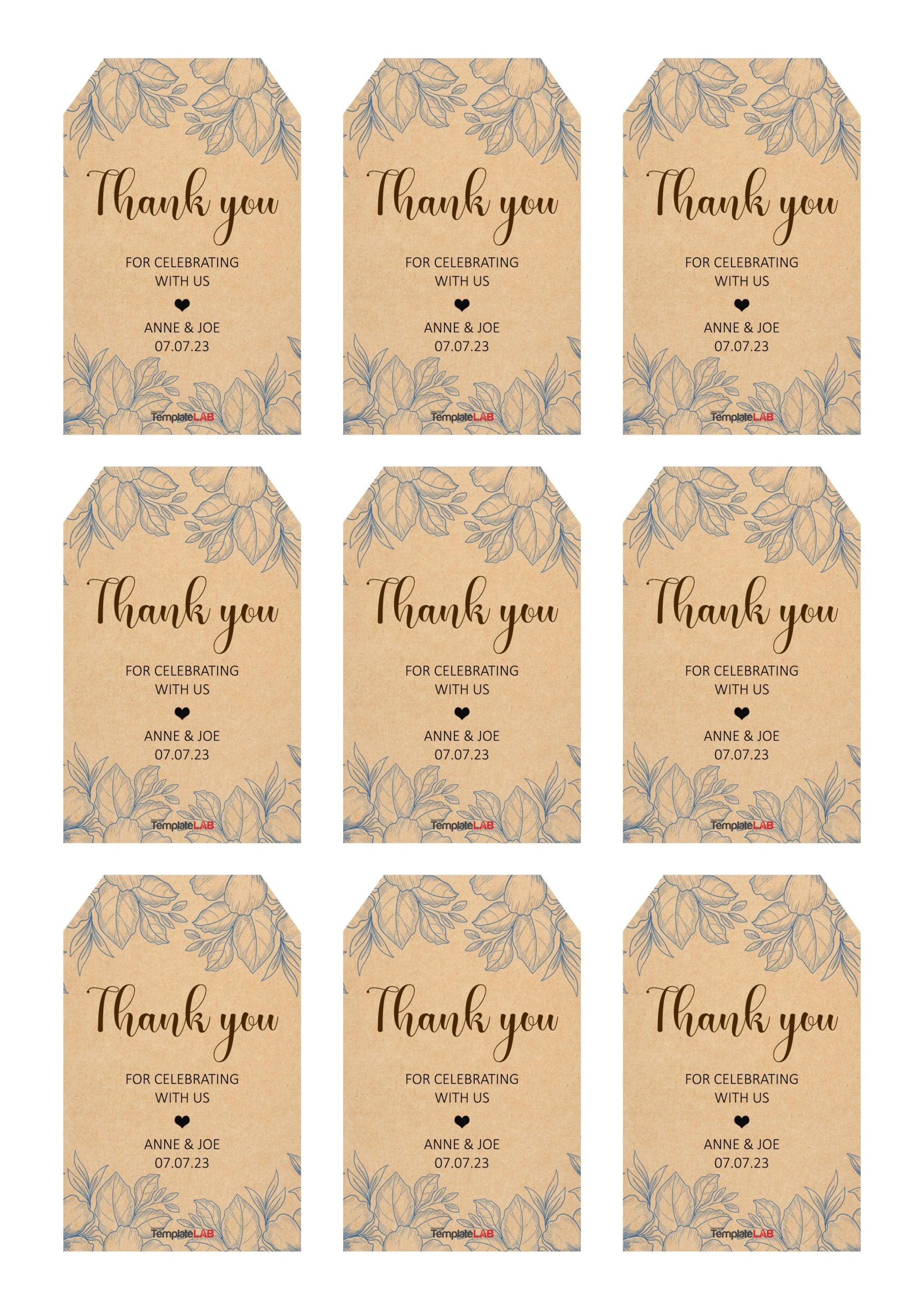 19 Free Editable Gift Tag Templates [Word, Pptx, Psd] regarding Free Printable Gift Tags Templates