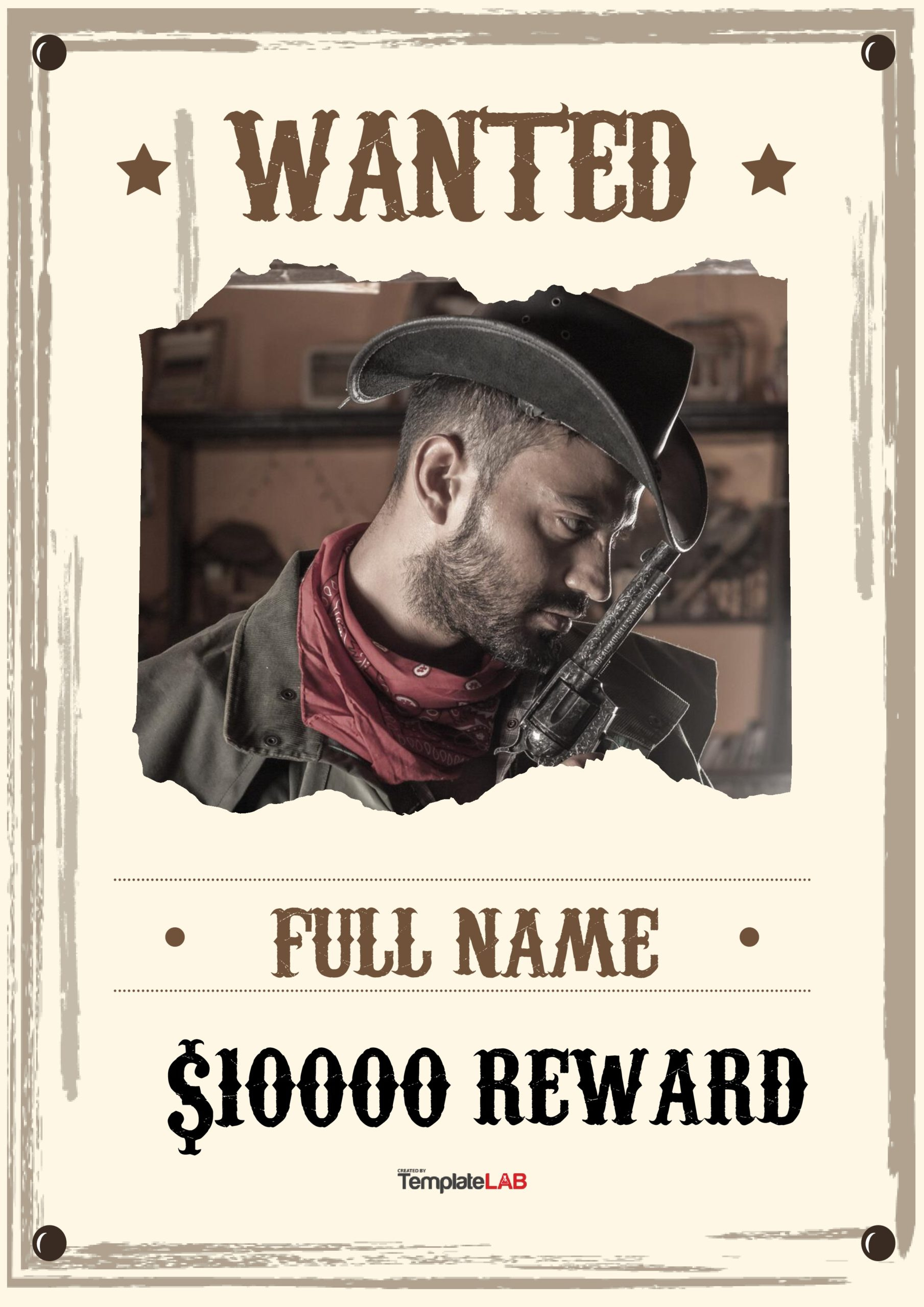 19 Free Wanted Poster Templates (Fbi And Old West) with regard to Free Printable Wanted Poster Invitations