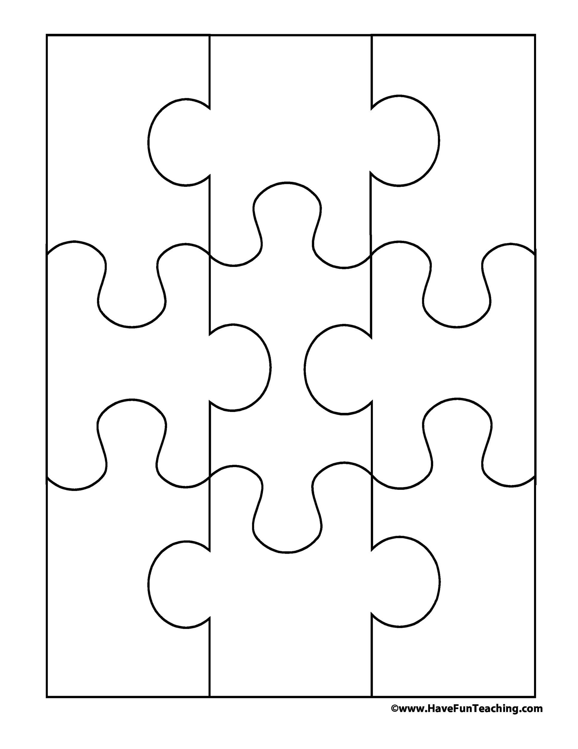 19 Printable Puzzle Piece Templates ᐅ Templatelab for Jigsaw Puzzle Maker Free Online Printable