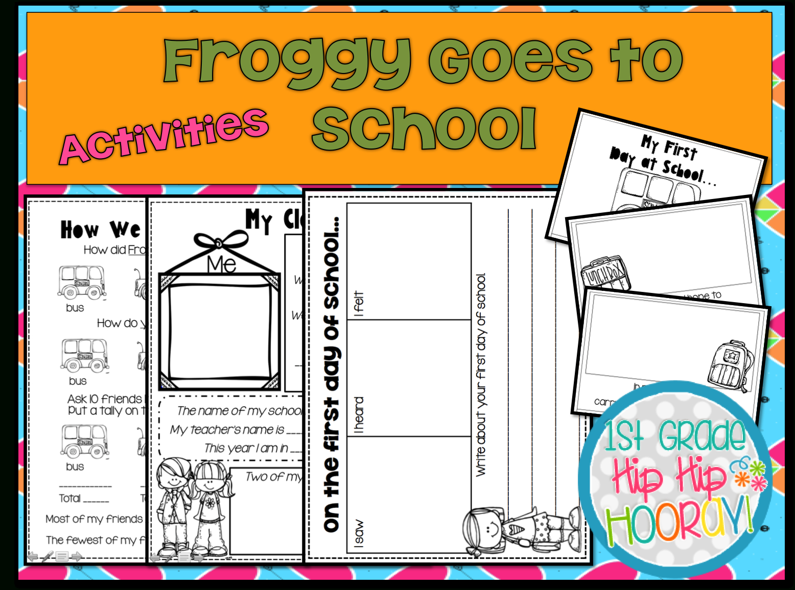 1St Grade Hip Hip Hooray!: Froggy Goes To School within Froggy Goes to School Free Printables