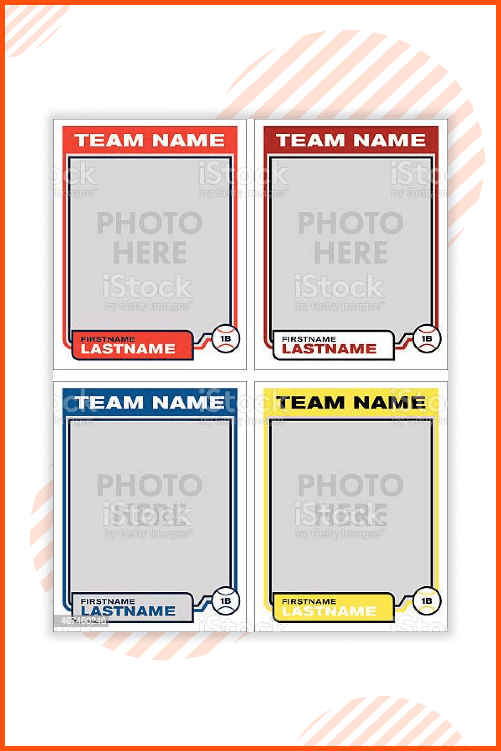 20+ Best Trading Card Templates For 2023: Free And Premium with Free Printable Baseball Card Template