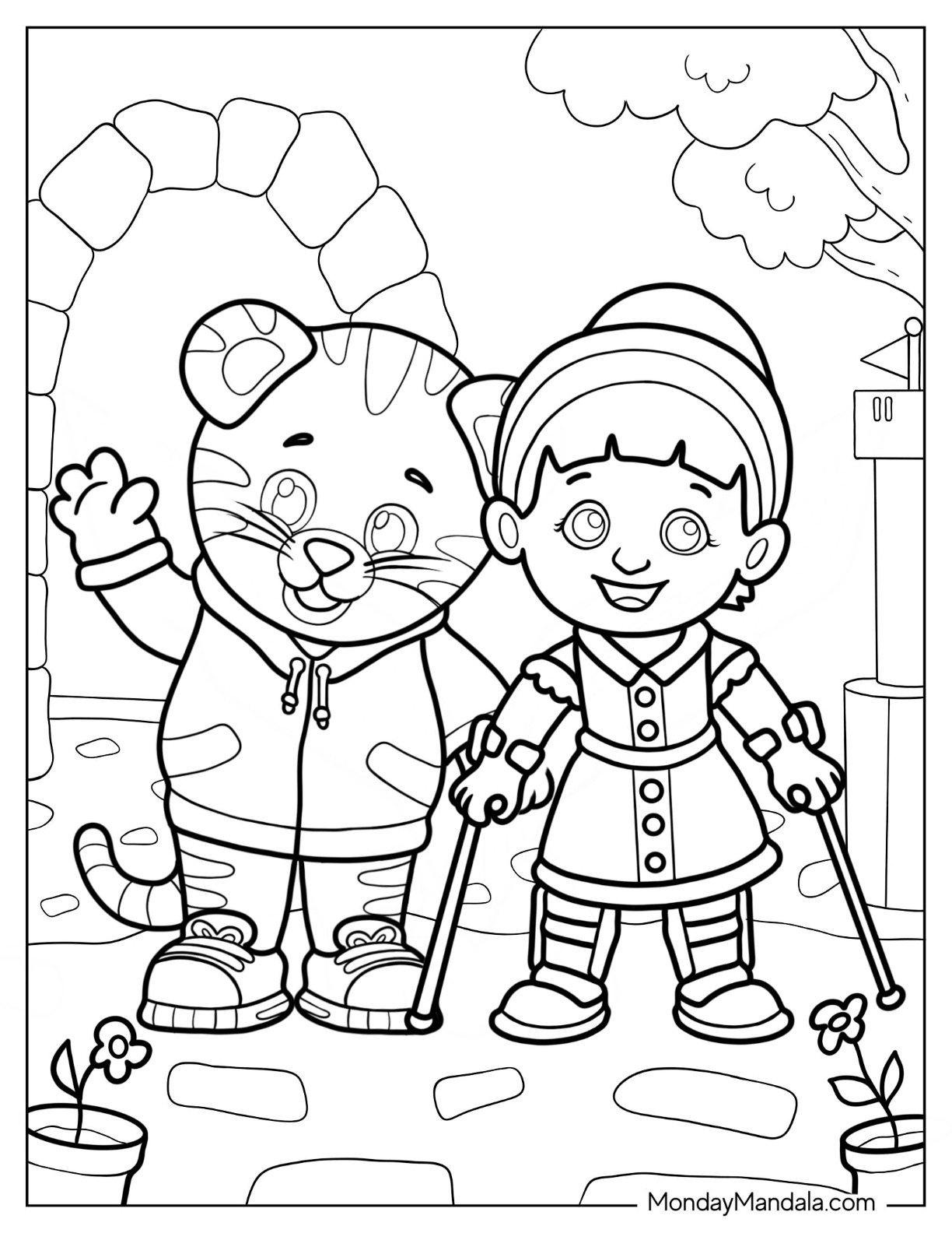 20 Daniel Tiger Coloring Pages (Free Pdf Printables) throughout Free Printable Daniel Tiger Coloring Pages