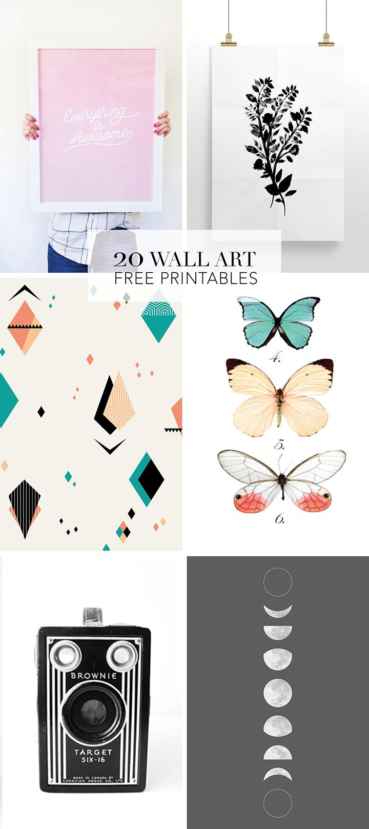 20 Favorite Wall Art Free Printables - Alice And Lois with regard to Free Printable Wall Decor