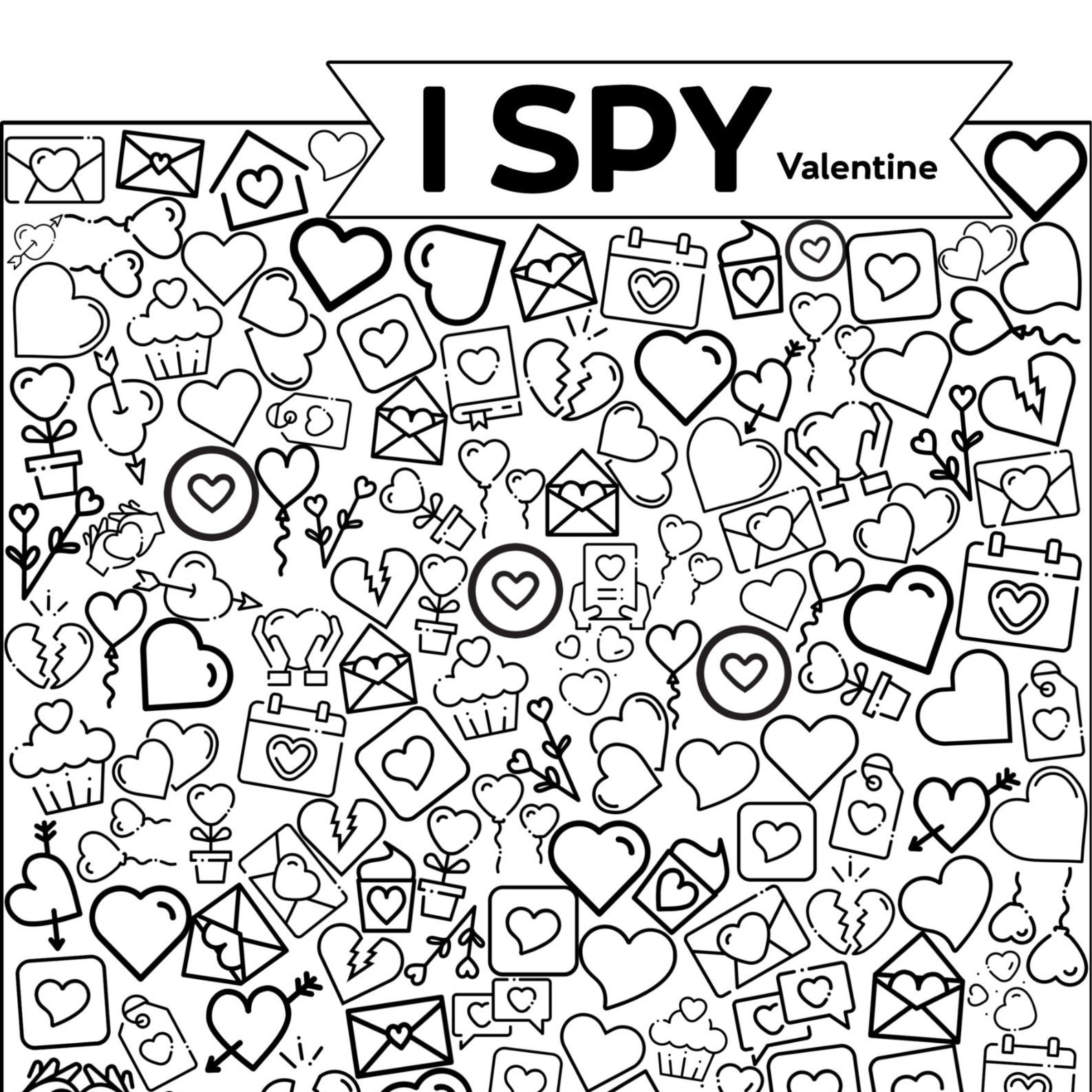 20+ I Spy Valentines Printables — Gathering Beauty throughout Free Printable Valentine Hidden Pictures