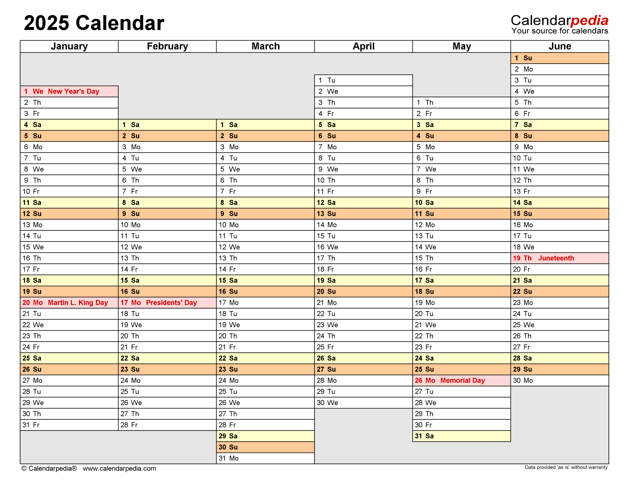 2025 Calendar - Free Printable Pdf Templates - Calendarpedia for Free Printable Organizer 2025