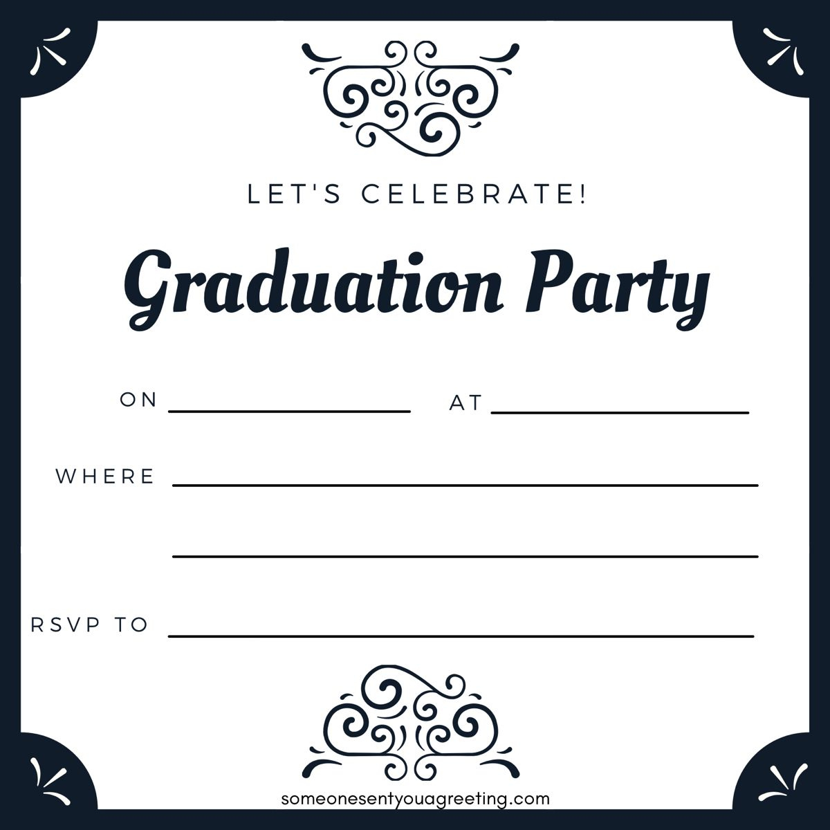 21 Free Printable Graduation Party Invitations - Someone pertaining to Free Printable Graduation Invitations