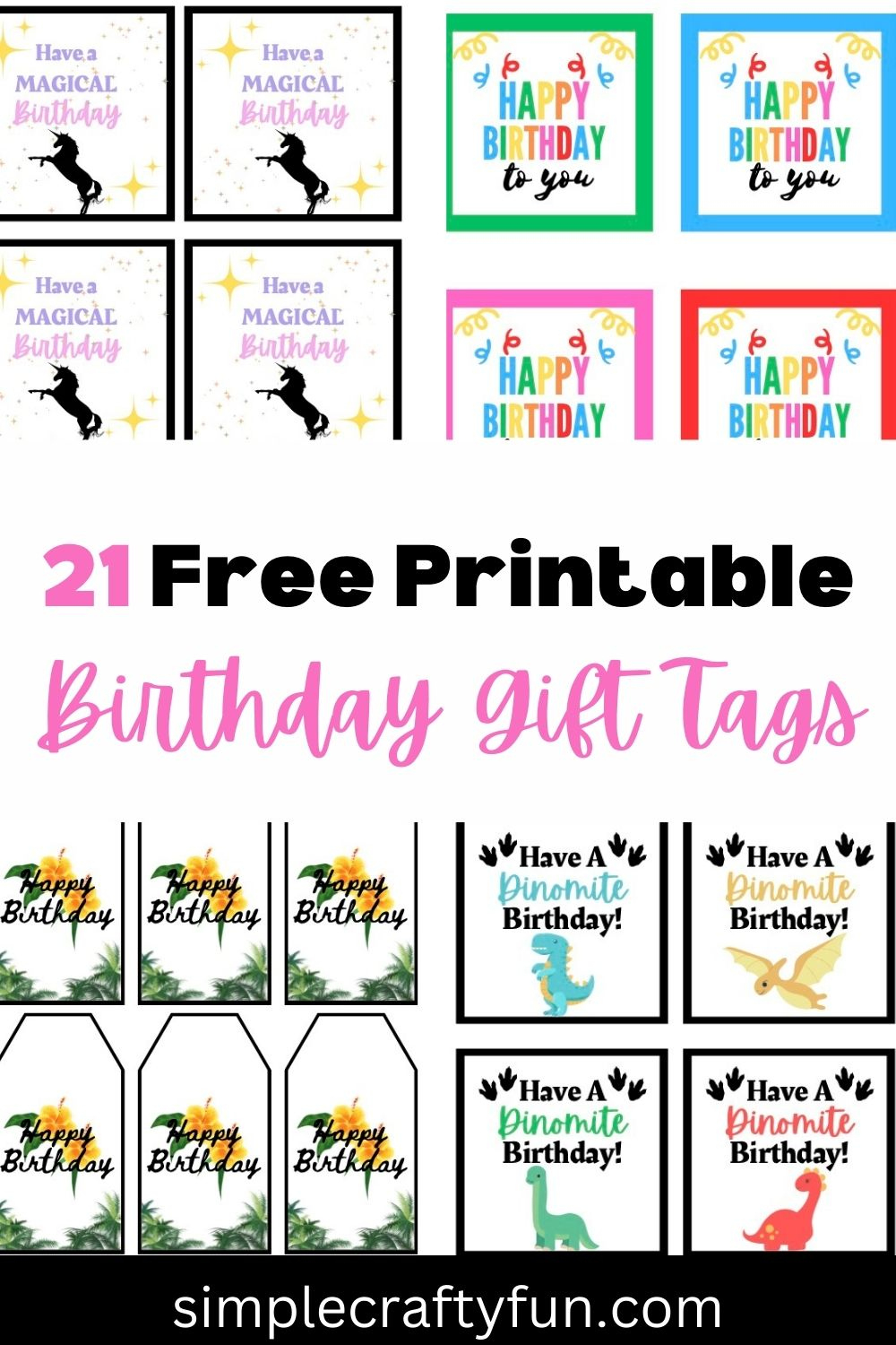 21 Free Printable Happy Birthday Gift Tags And Templates - throughout Free Printable Birthday Scrolls