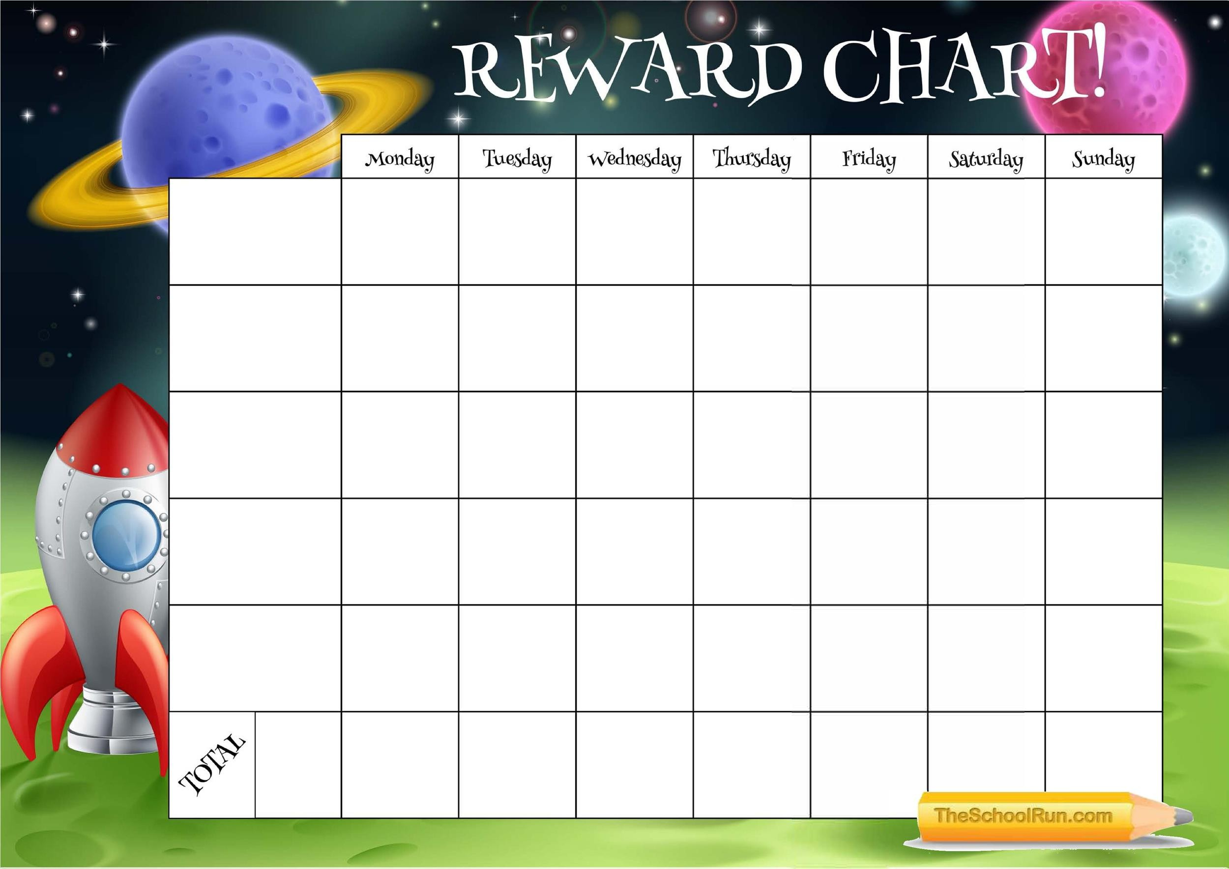 22 Printable Reward Charts For Kids (Pdf, Excel &amp;amp; Word) regarding Free Printable Sticker Charts