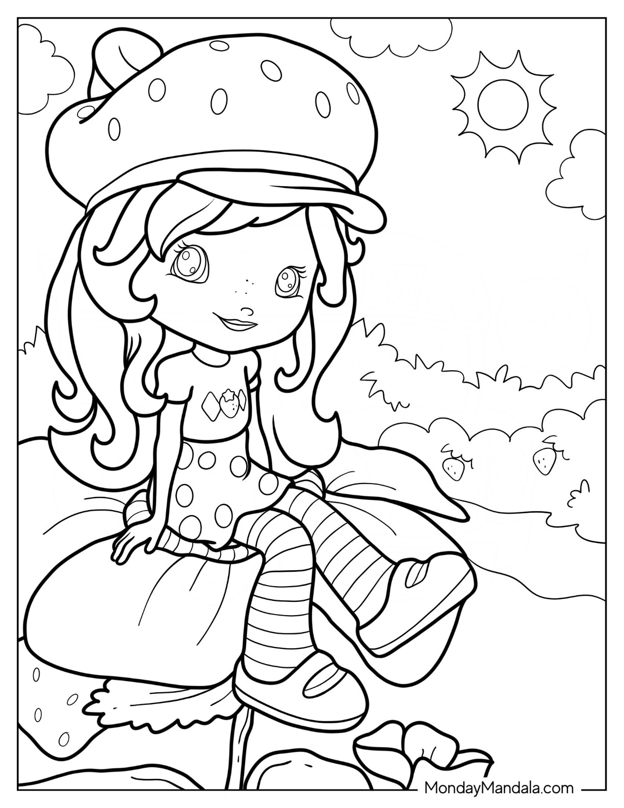 22 Strawberry Shortcake Coloring Pages (Free Pdf Printables) with regard to Strawberry Shortcake Coloring Pages Free Printable