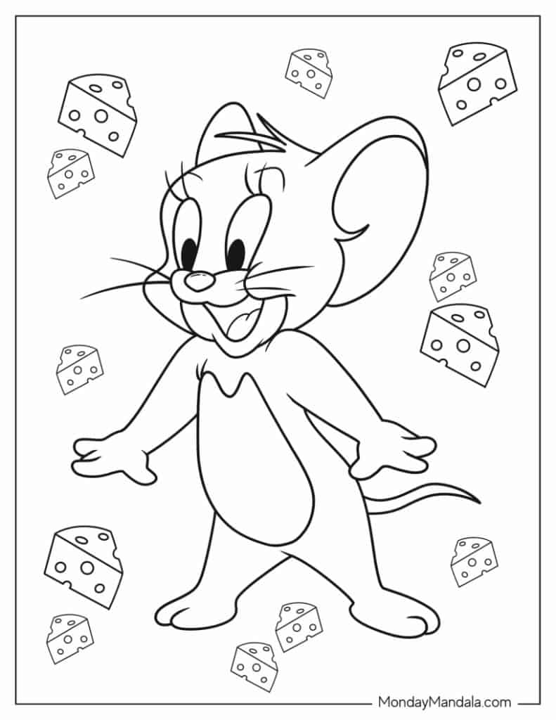 24 Tom And Jerry Coloring Pages (Free Pdf Printables) throughout Free Printable Tom And Jerry Coloring Pages