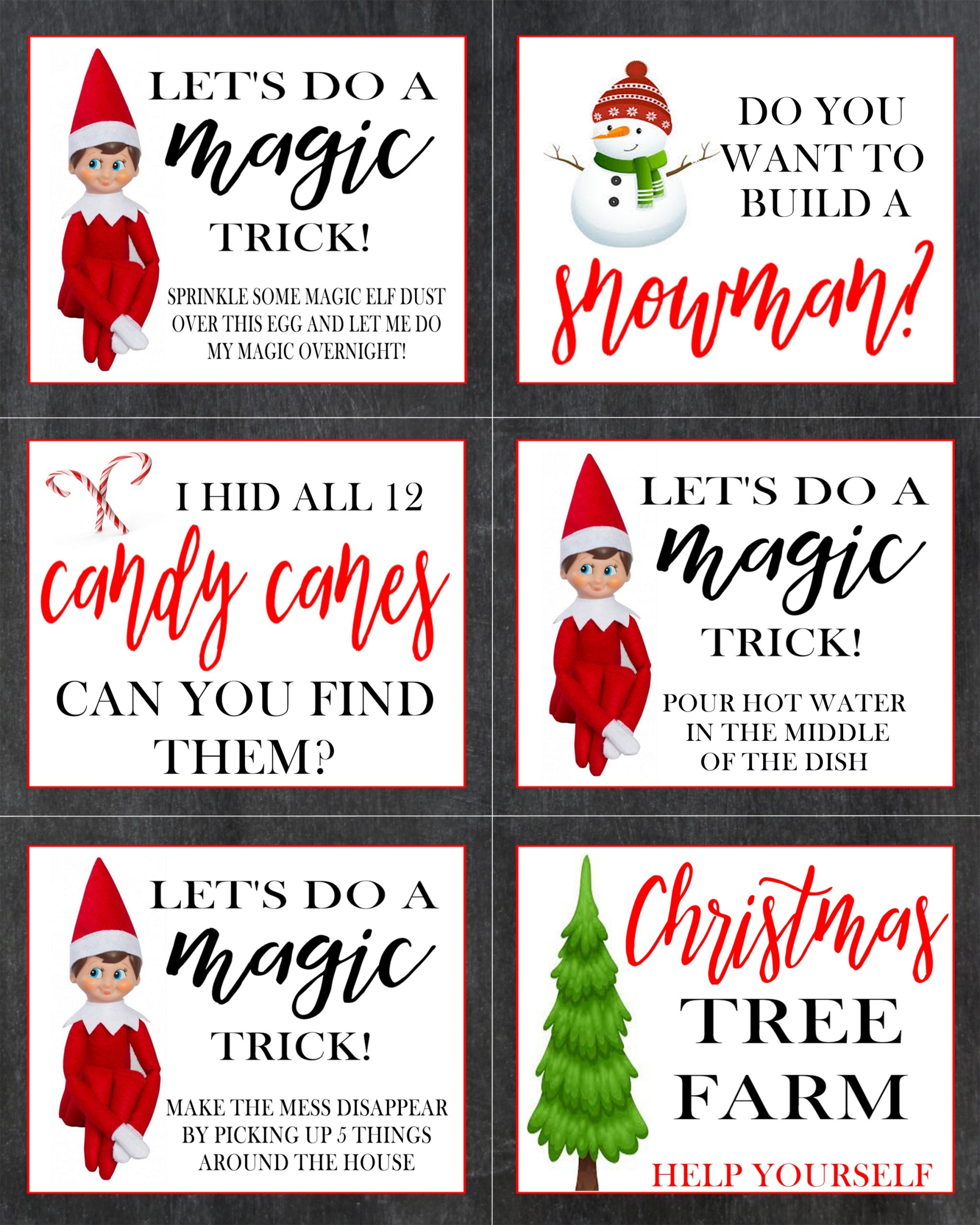 25 Easy Elf On The Shelf Ideas - Crisp Collective with regard to Elf On The Shelf Free Printable Ideas