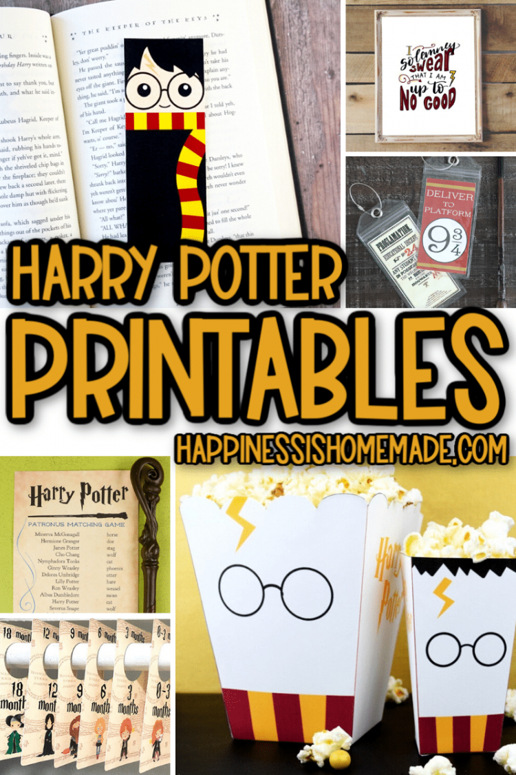 25+ Free Harry Potter Printables - Happiness Is Homemade regarding Harry Potter Printables Free