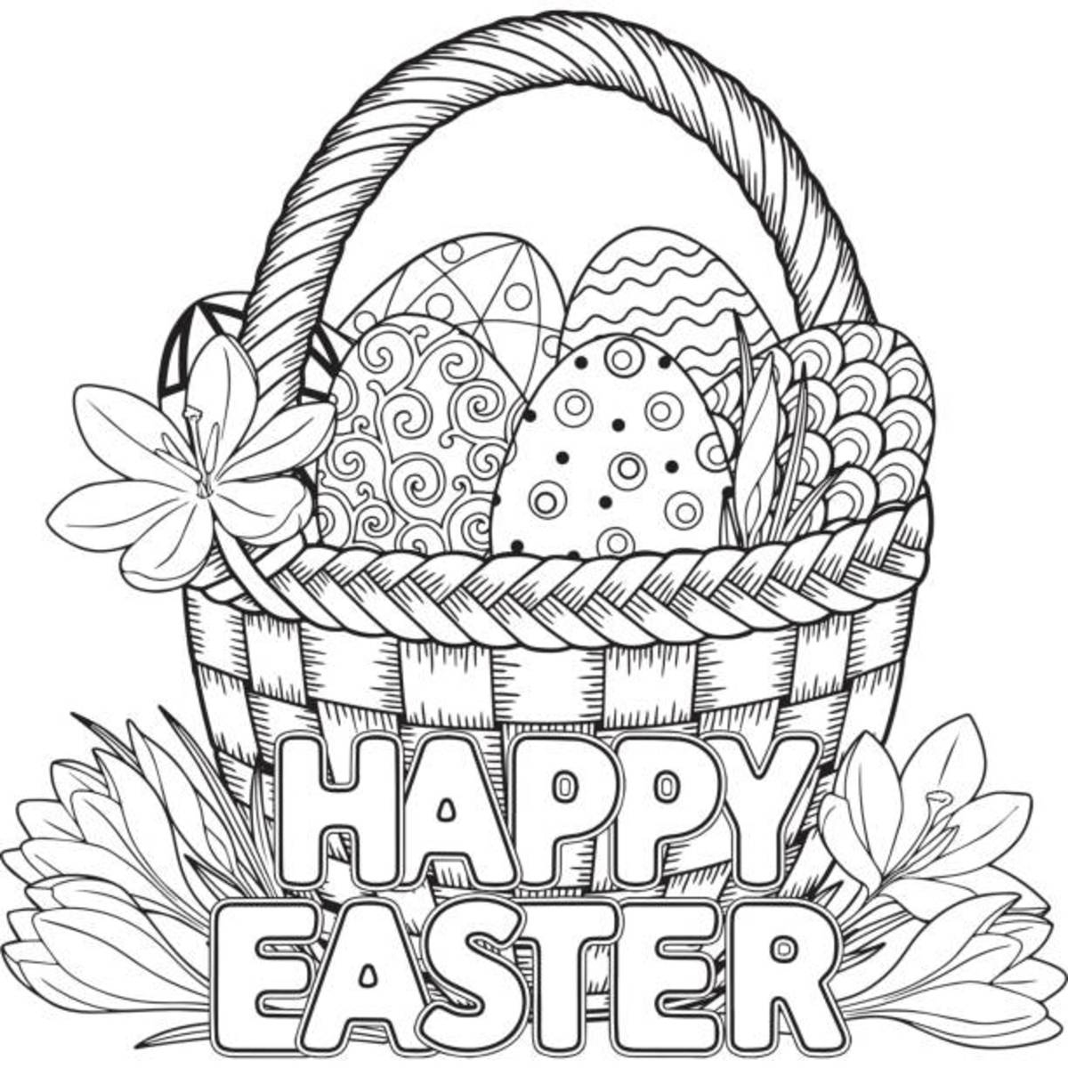 25 Free Printable Easter Coloring Pages For Kids And Adults - Parade for Free Printable Easter Coloring Pictures