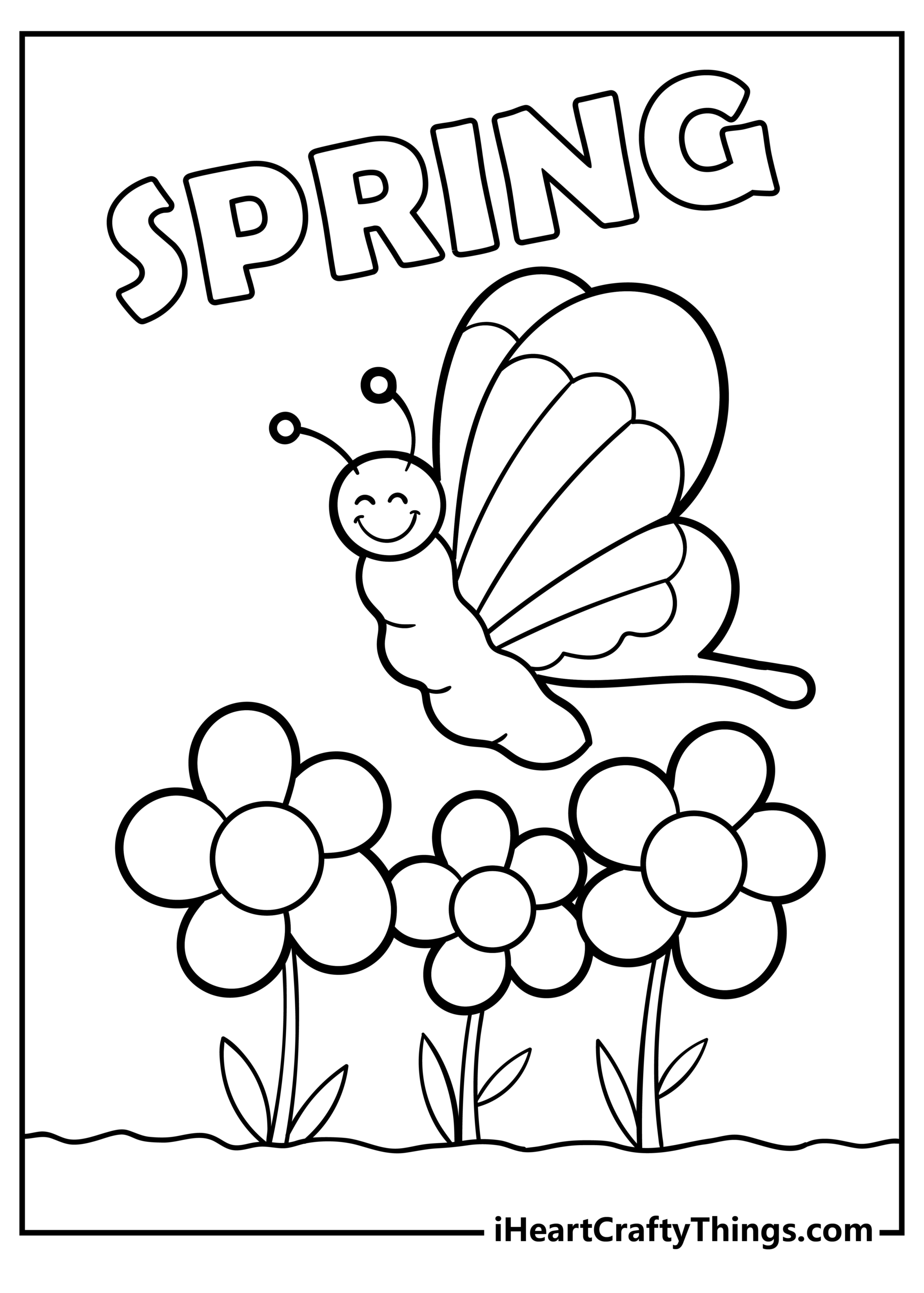 27 Spring Coloring Pages 2024 (100% Free Printables) for Free Printable Spring Coloring Pages for Kindergarten