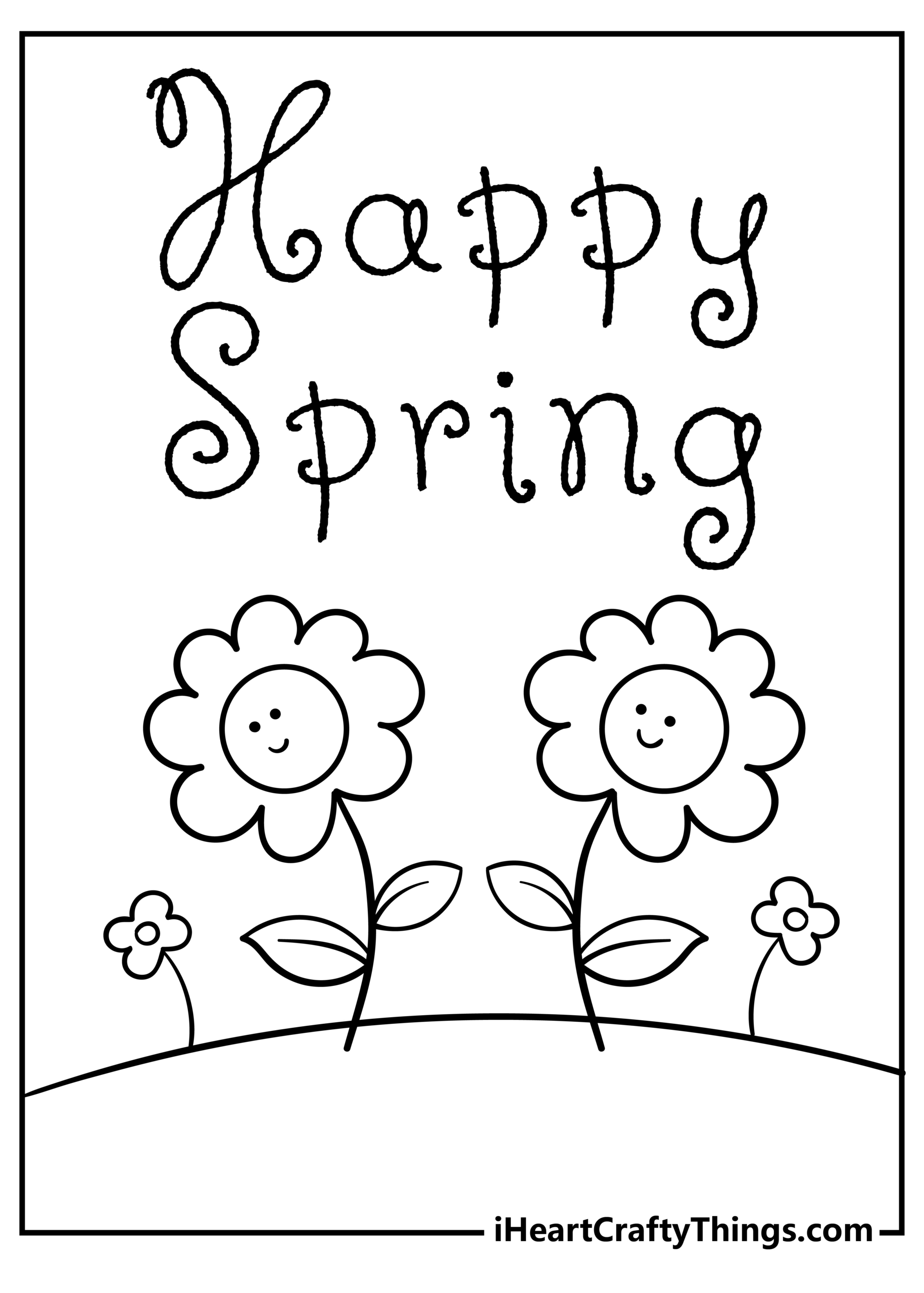 27 Spring Coloring Pages 2024 (100% Free Printables) in Spring Coloring Sheets Free Printable