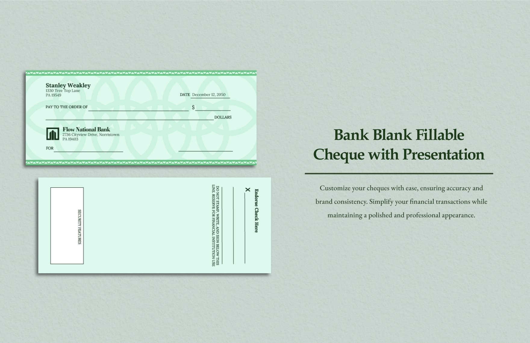 28+ Blank Check Template - Doc, Psd, Pdf &amp;amp; Vector Formats with regard to Free Printable Checks Template