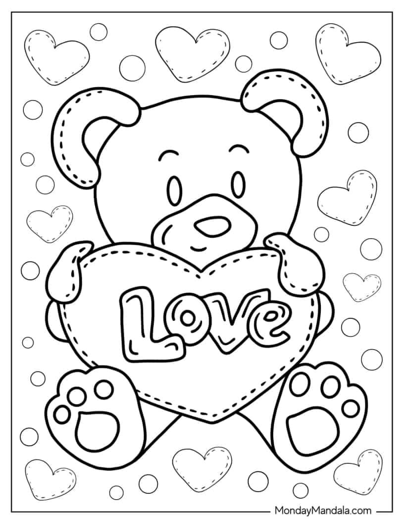 28 Teddy Bear Coloring Pages (Free Pdf Printables) | Teddy Bear with Teddy Bear Coloring Pages Free Printable