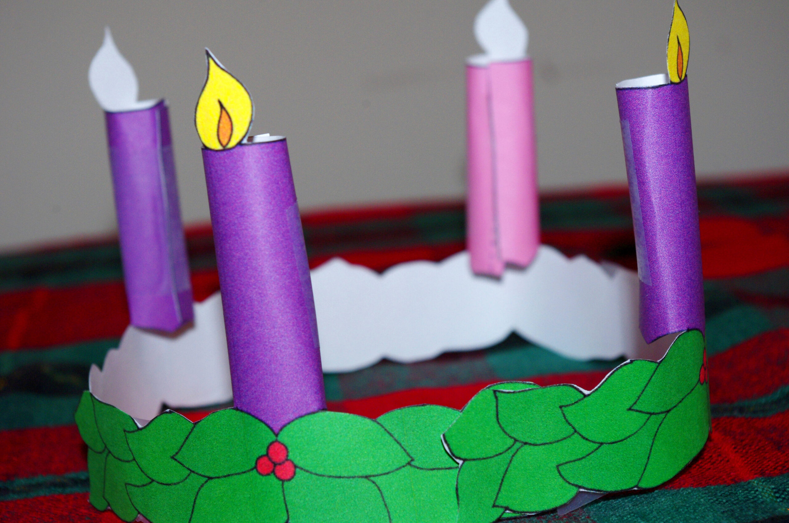 3-D Printable Advent Wreath - Drawn2Bcreative for Free Printable Advent Wreath