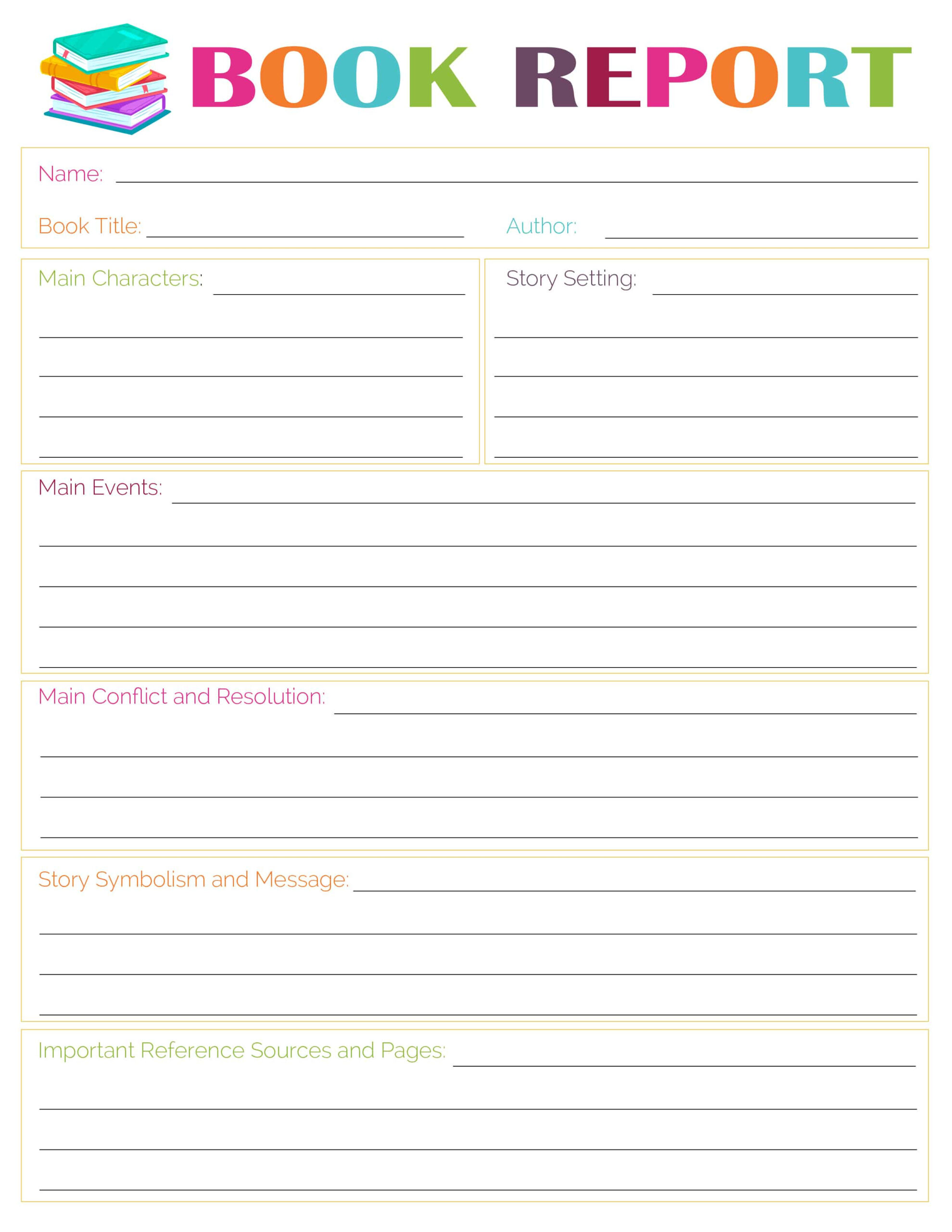 3 Free Printable Book Report Templates - Freebie Finding Mom inside Free Printable Book Report Forms