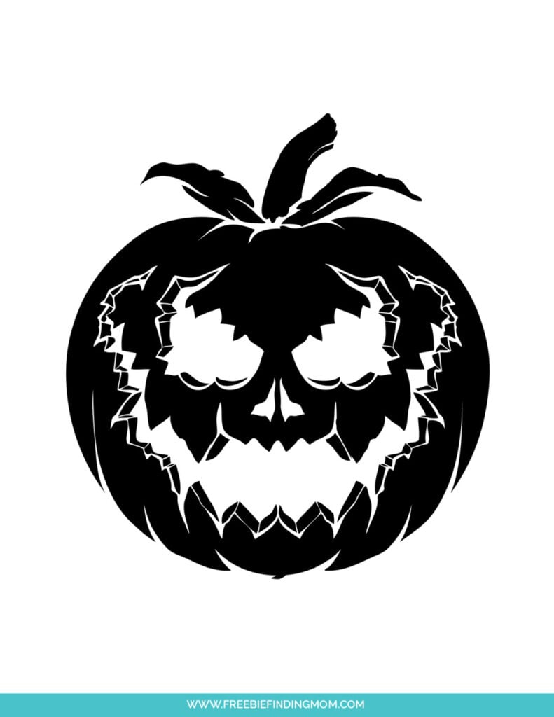 3 Free Scary Pumpkin Carving Stencils (Printable Pdfs) - Freebie in Free Printable Zombie Pumpkin Carving Stencils